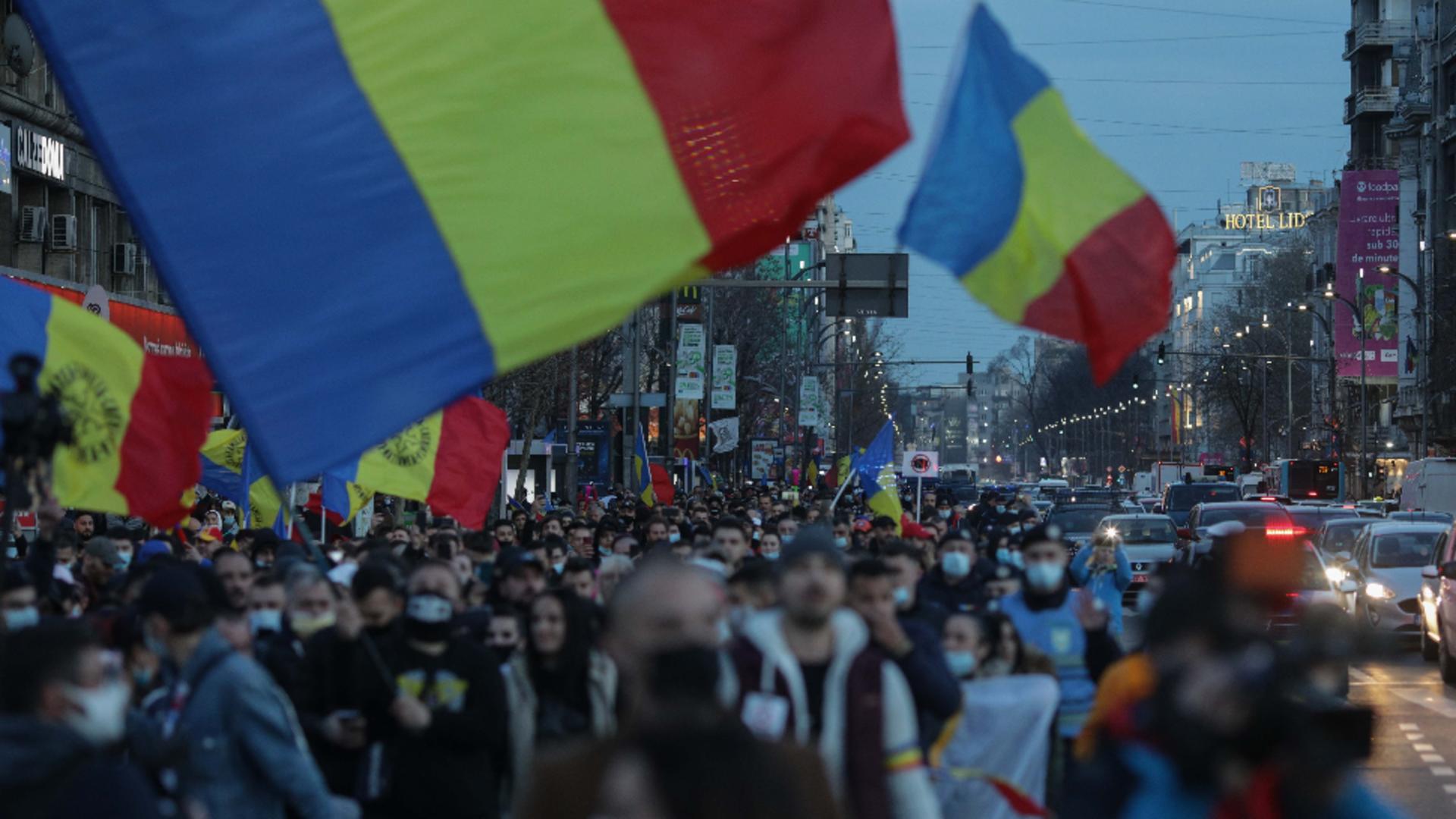 Protest anti-restricții București, 29 martie 2021 Foto:InquamPhotos/Octav Ganea/George Călin