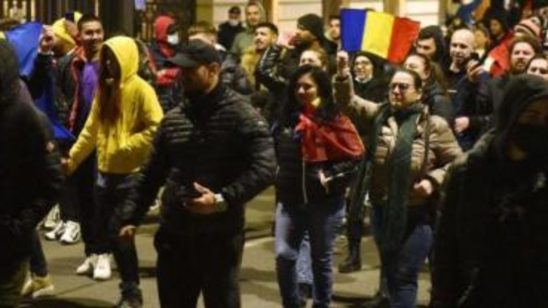 Proteste violente în București