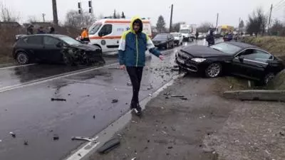 Accident - Fotbaliști implicați