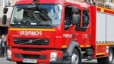 Intervenție pompieri incendiu