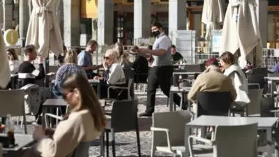 terasă în aer liber coronavirus