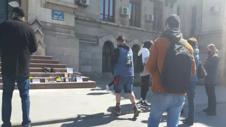 Protest artiști independenți Craiova