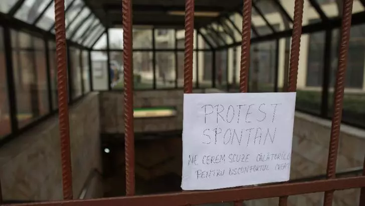 protest la metrou
