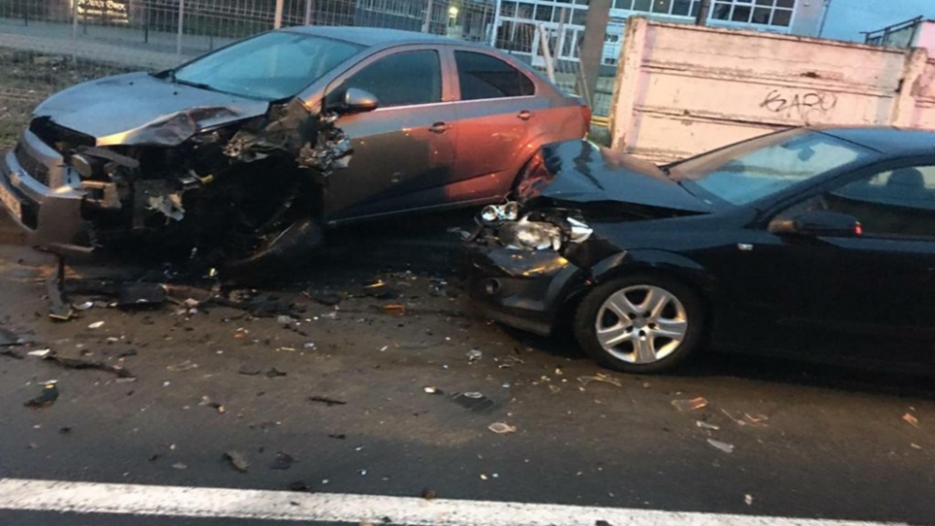 Mașini distruse șofer beat Brașov