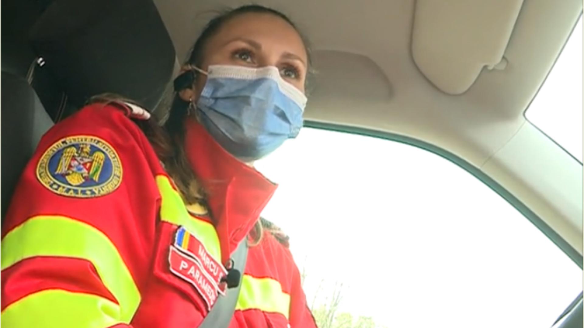 Singura femeie care conduce o ambulanță SMURD