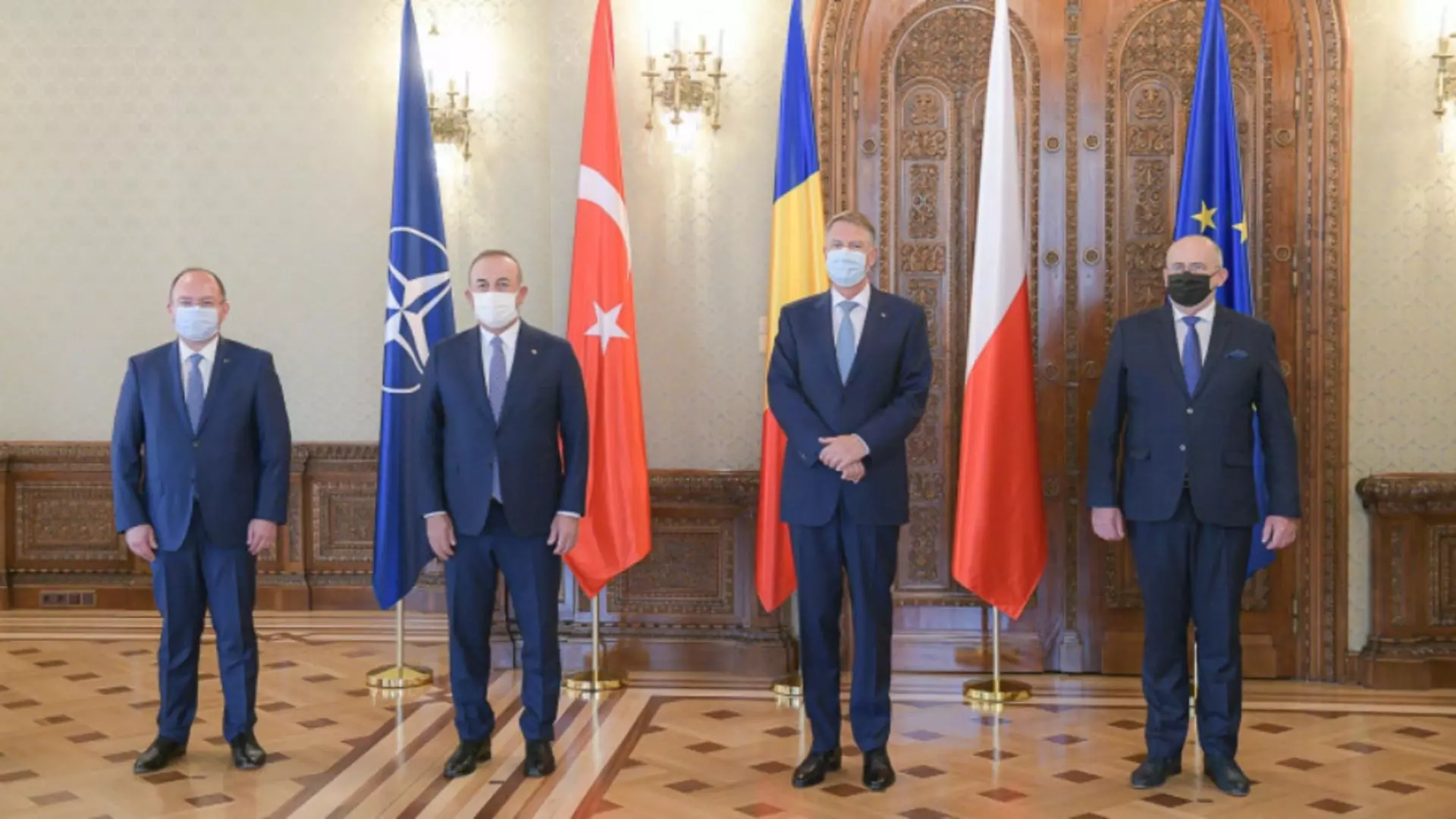 Klaus Iohannis, întâlnire cu miniștrii de Externe din Polonia și Turcia