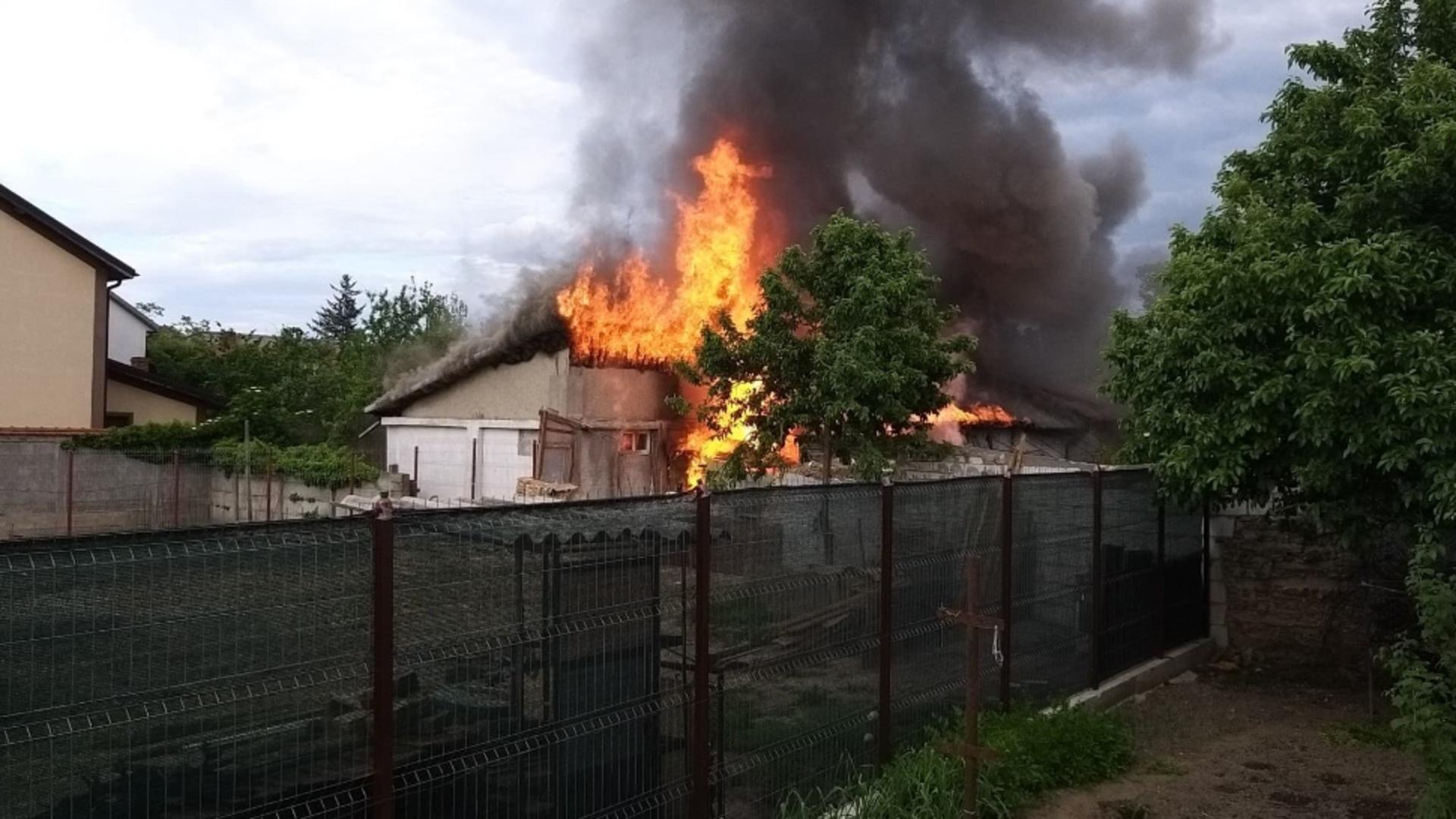 Incendiu de proporții la Giurgiu (sursă foto: giurgiuveanul.ro)