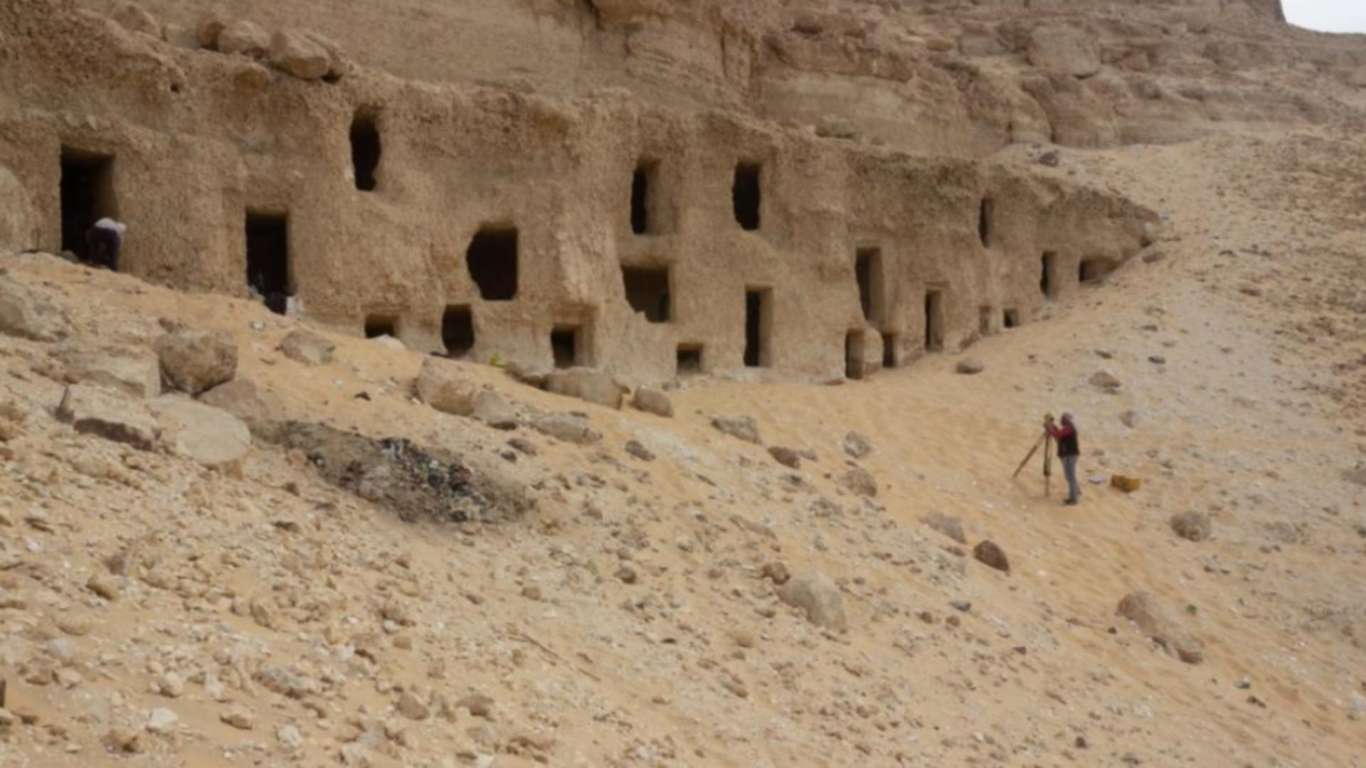 Morminte descoperite în Egipt / Captură foto