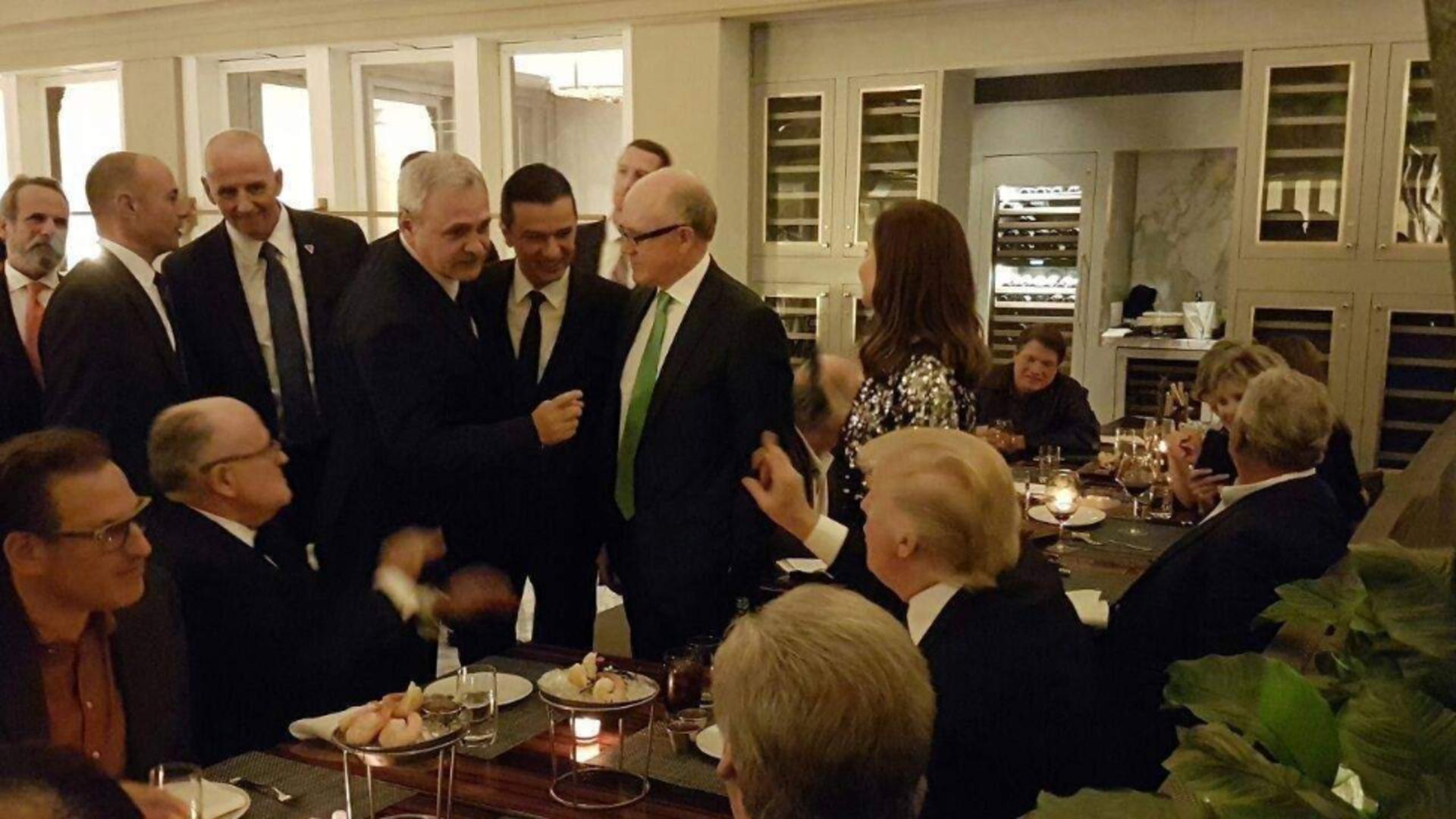 Liviu Dragnea, la recepția de după învestirea lui Donald Trump