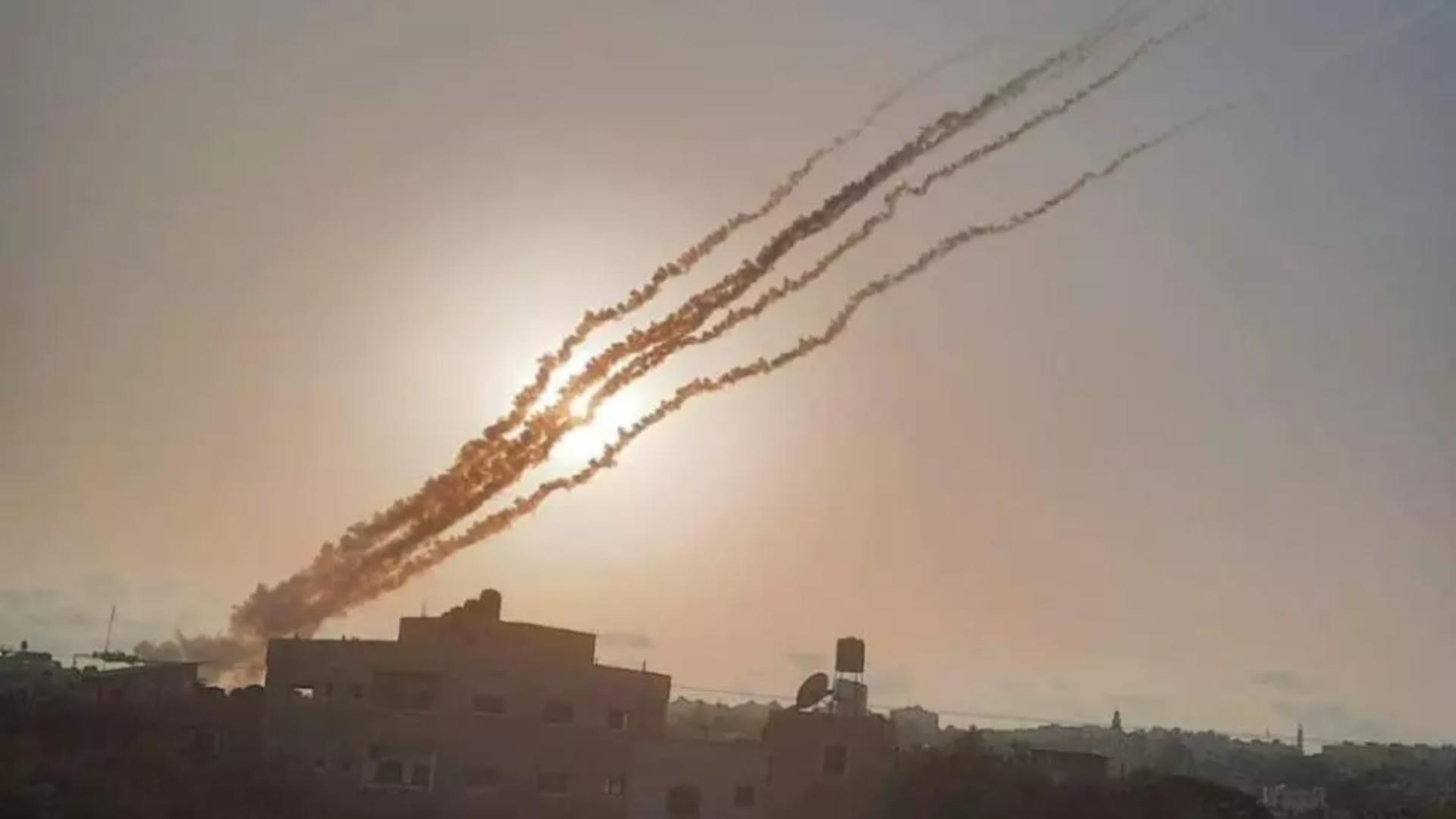 Rachete lansate spre orașul Erbil din Irak. Foto/Arhivă