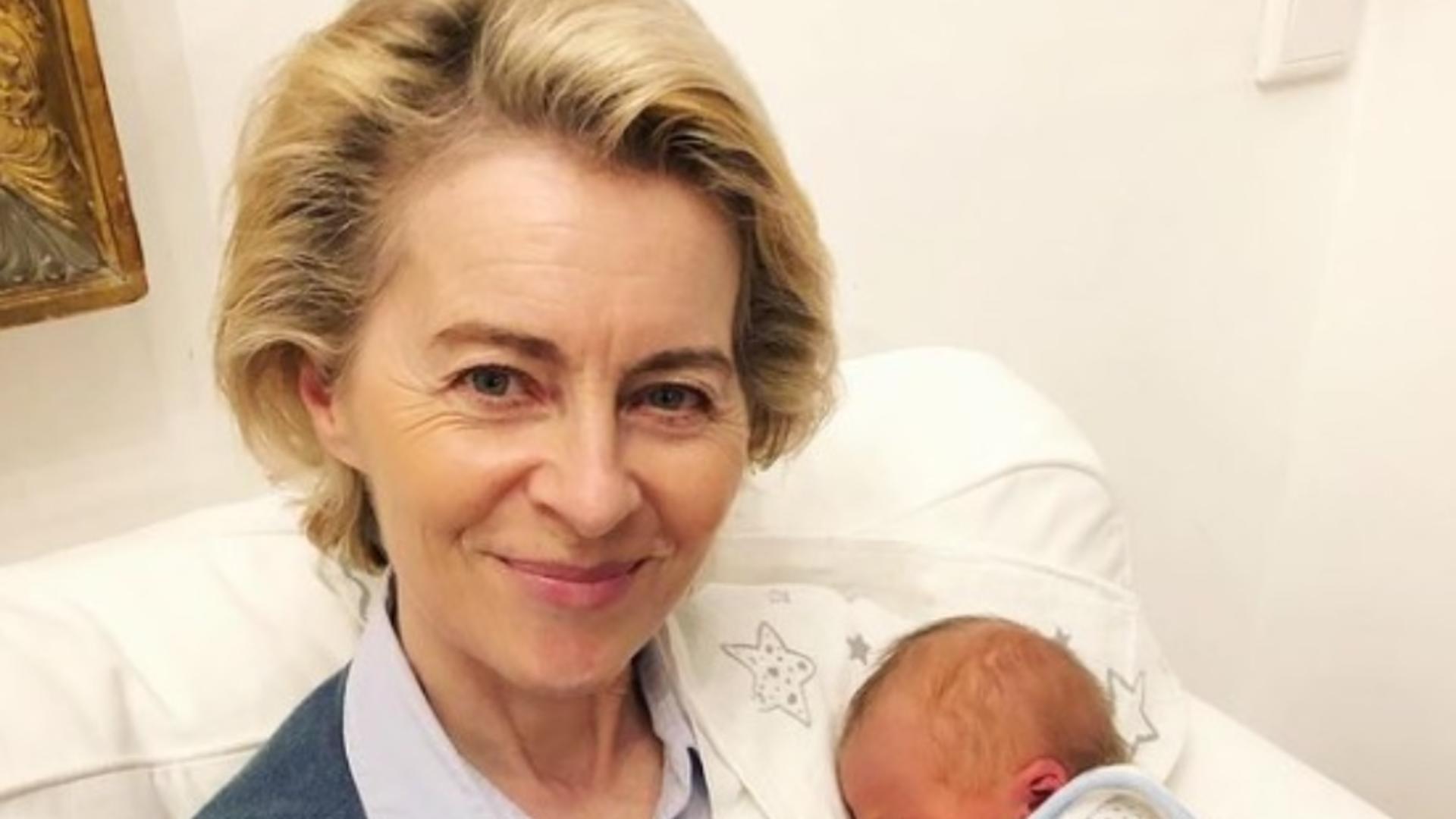 Ursula von der Leyen, mândră că a devenit bunică