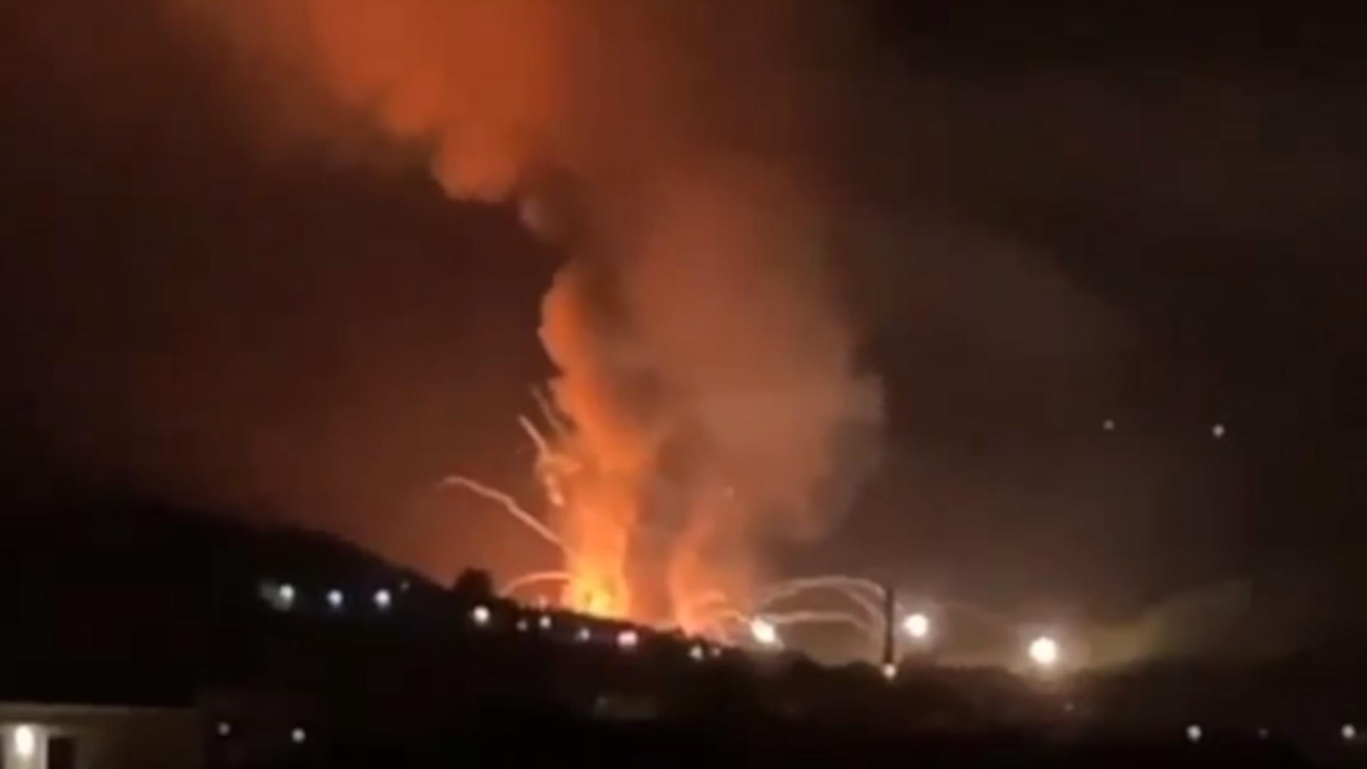 Explozie în Serbia. Foto: YouTube