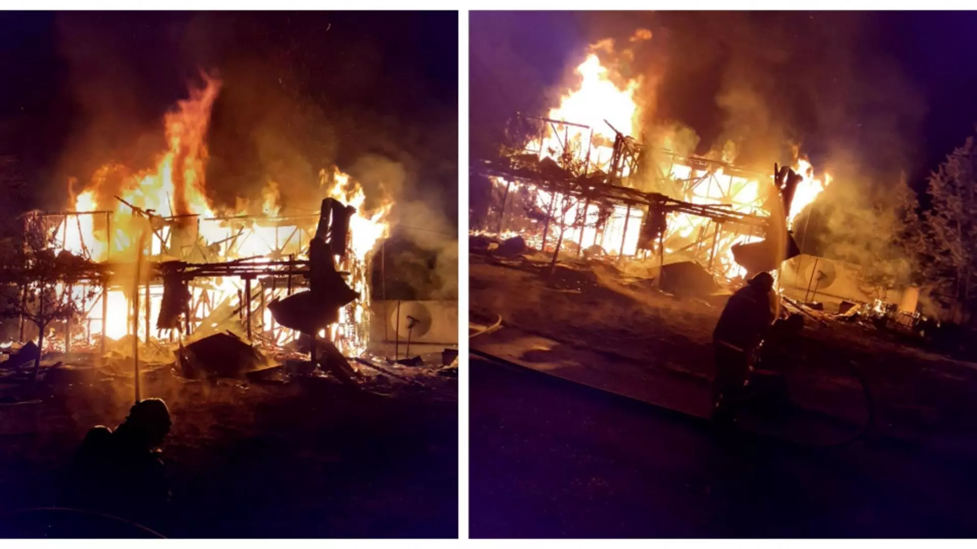 Incendiu devastatator la o firmă din Vâlcea