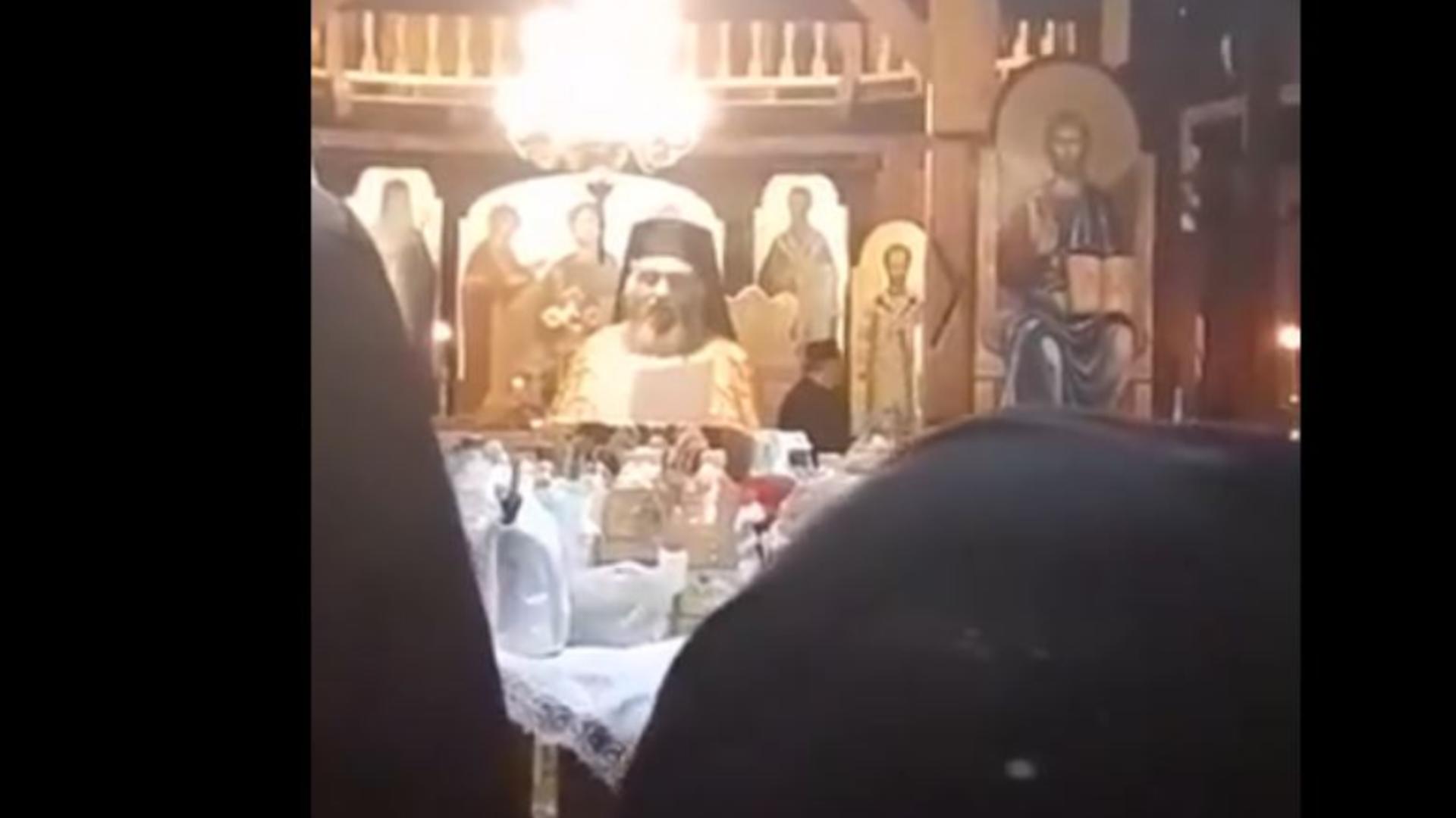 Starețul Zenovie de la Mânăstirea Nechita din județul Neamț. Foto/captură video