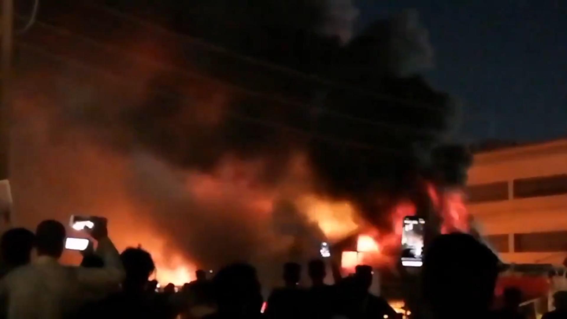 Incendiu Irak (captură video)