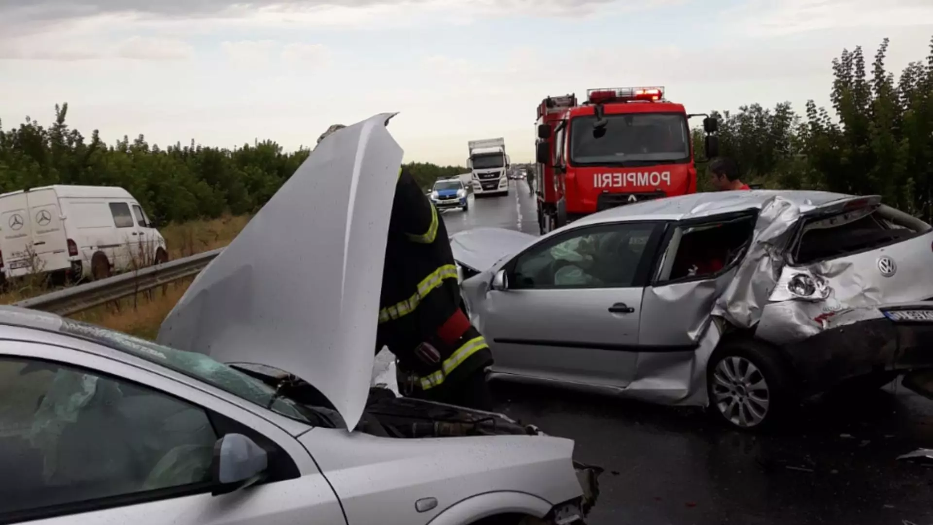 Accident DN6, Teleorman / Foto: ISU Teleorman