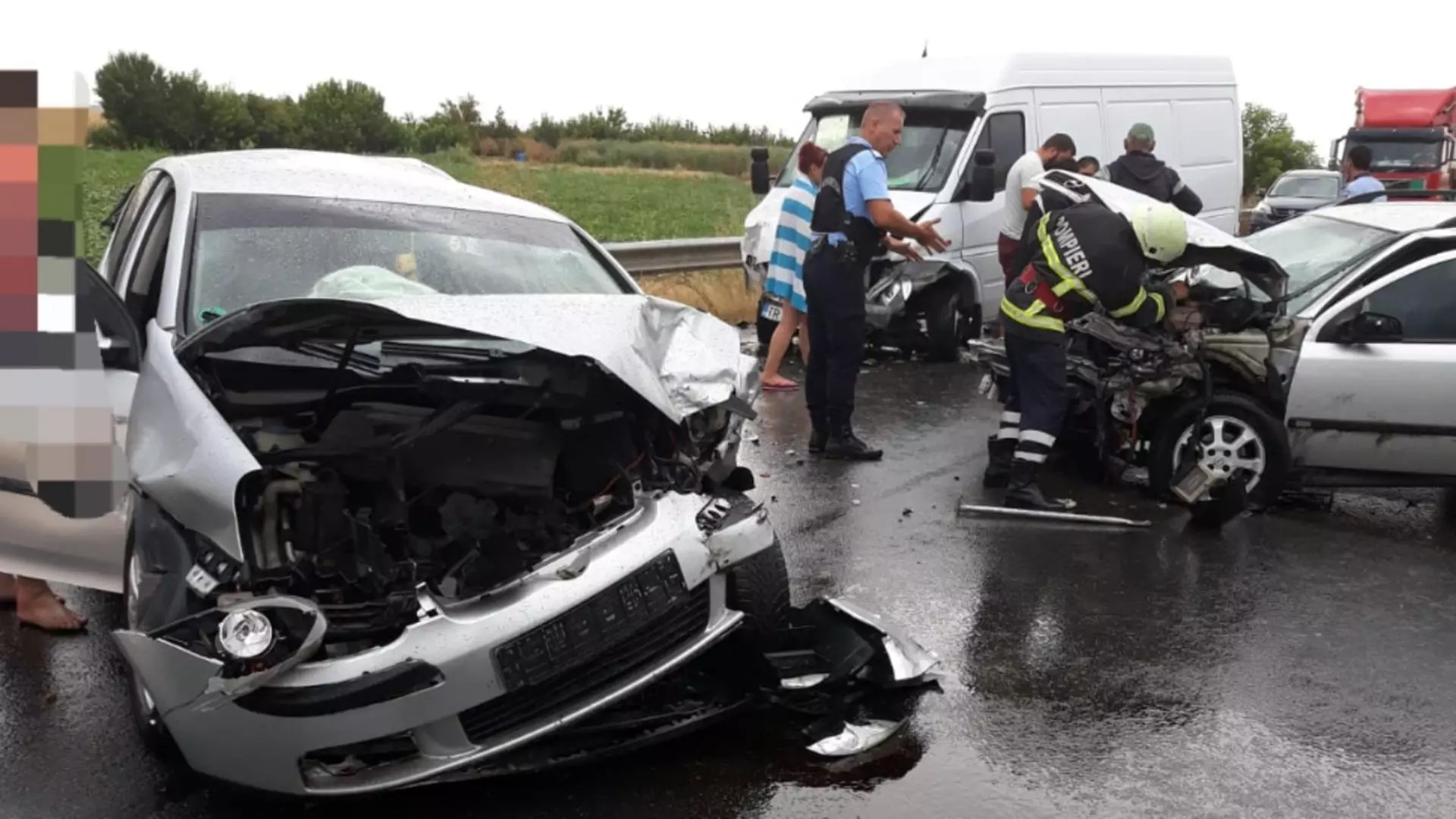 Accident DN6, Teleorman / Foto: ISU Teleorman