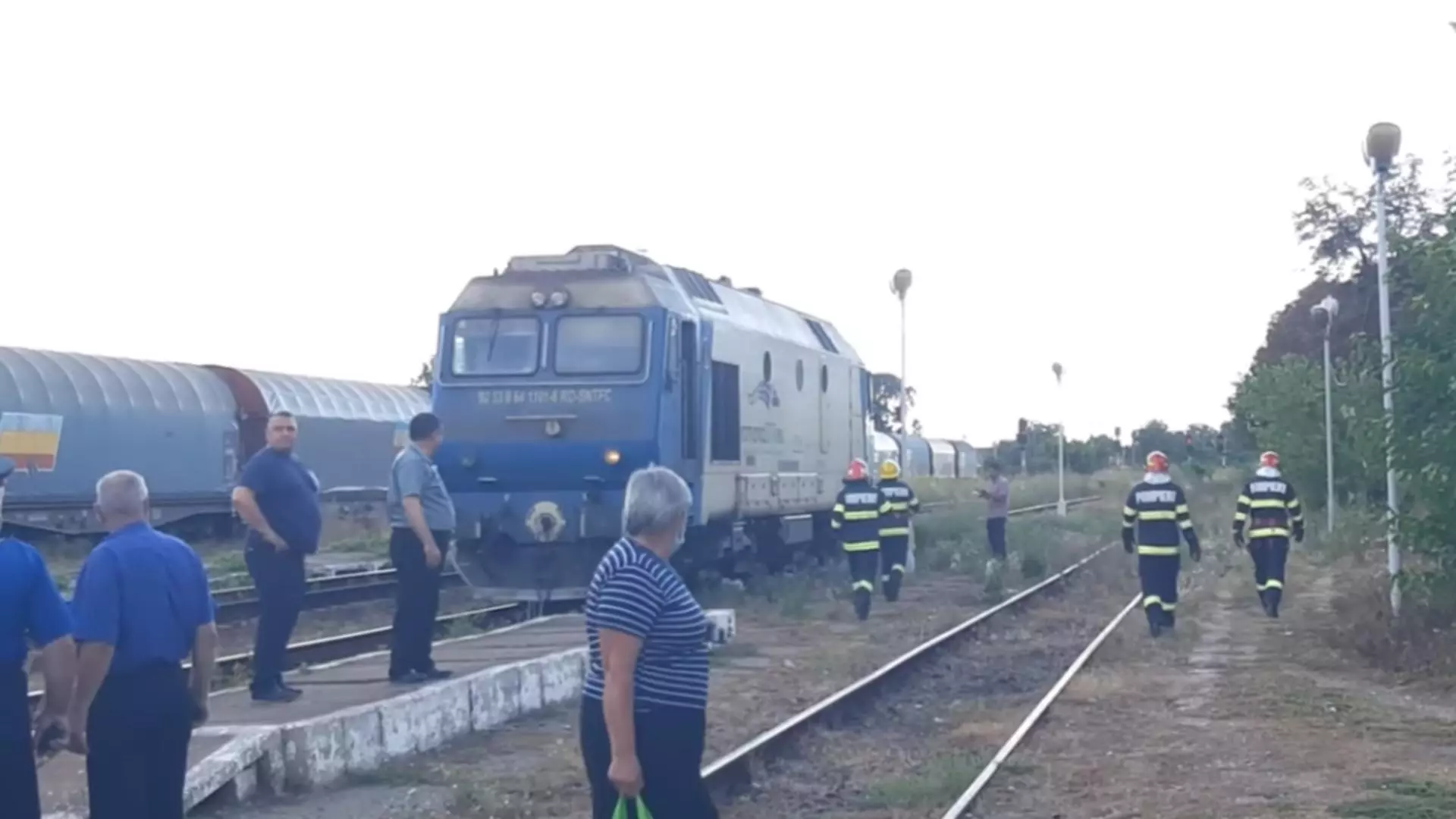 Incendiu la o locomotivă