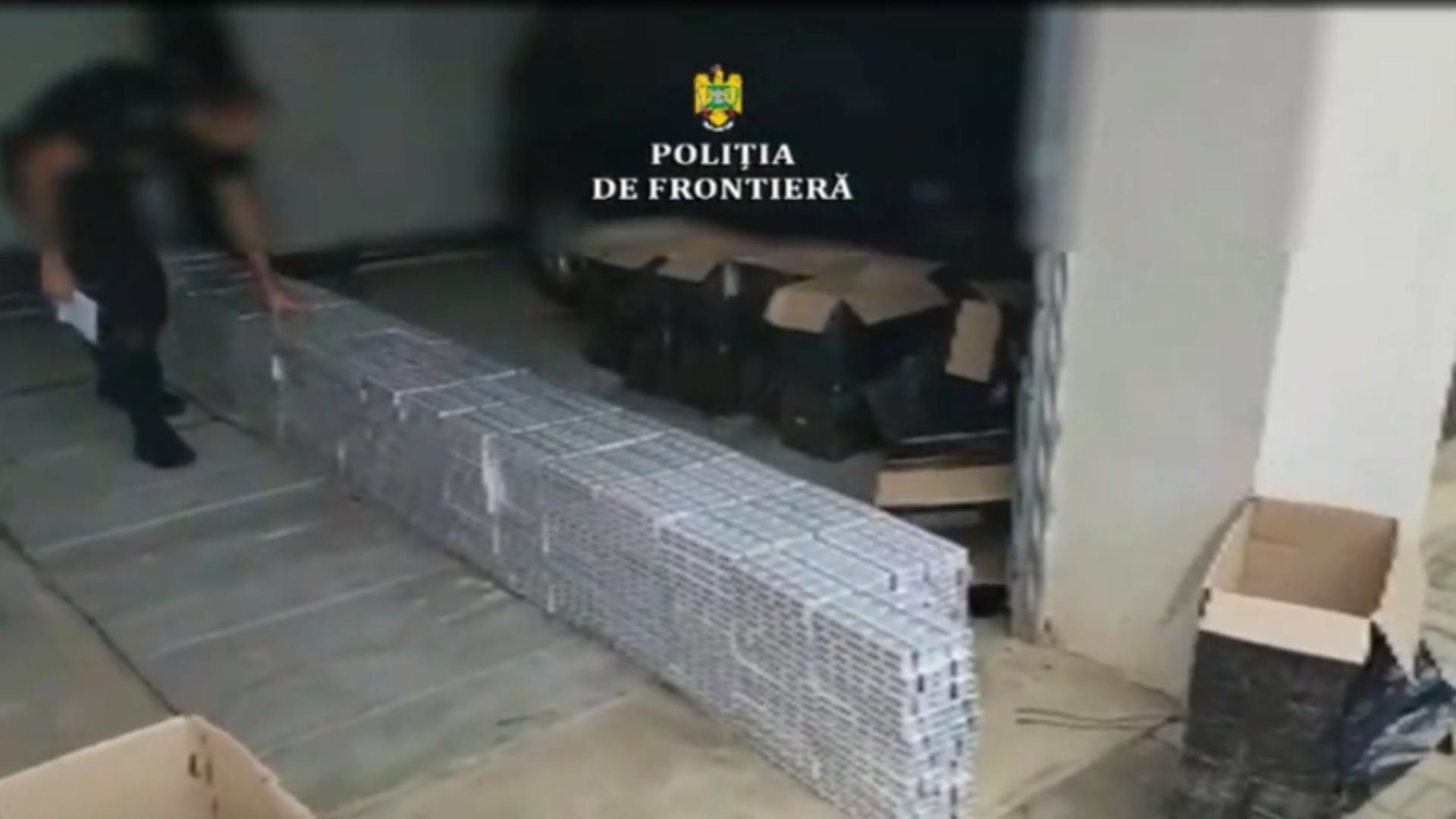 Țigări de contrabandă, confiscate