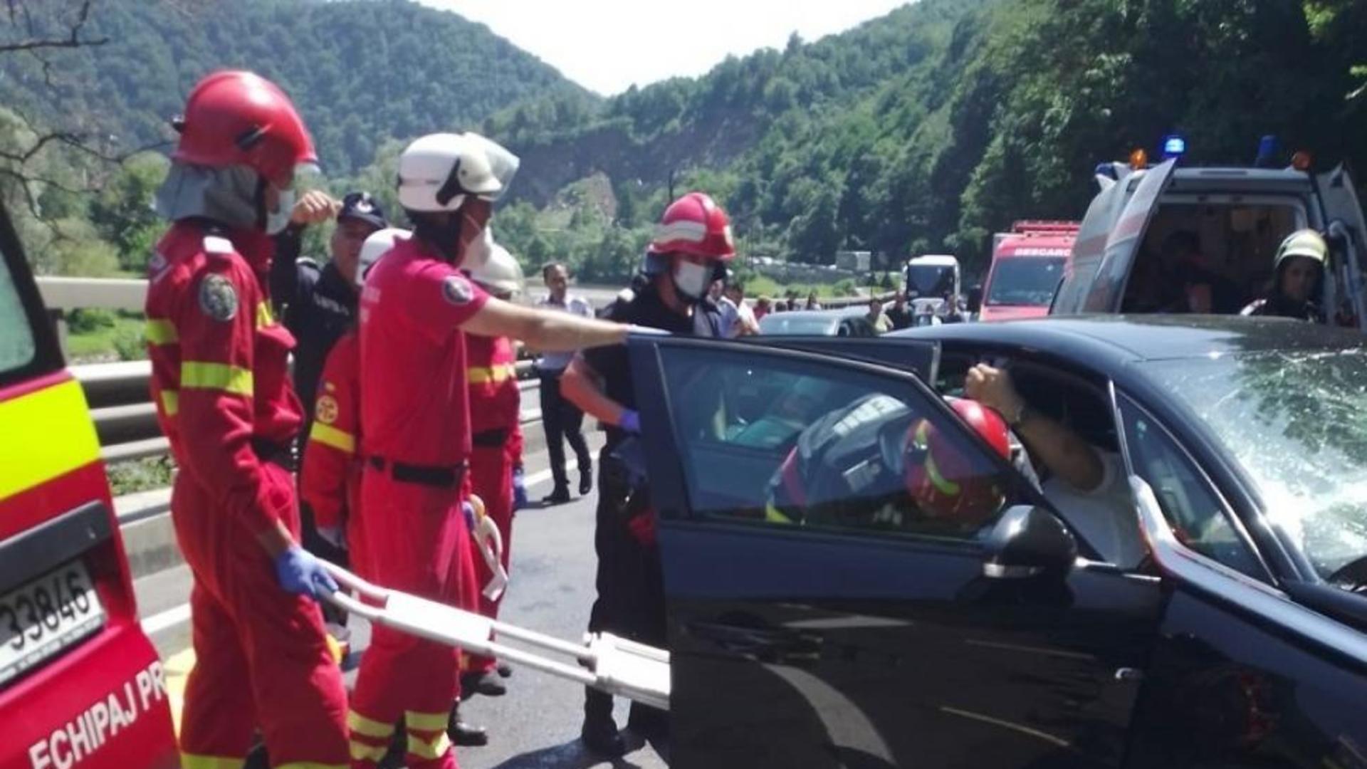 Accidentul a blocat traficul pe Valea Oltului
