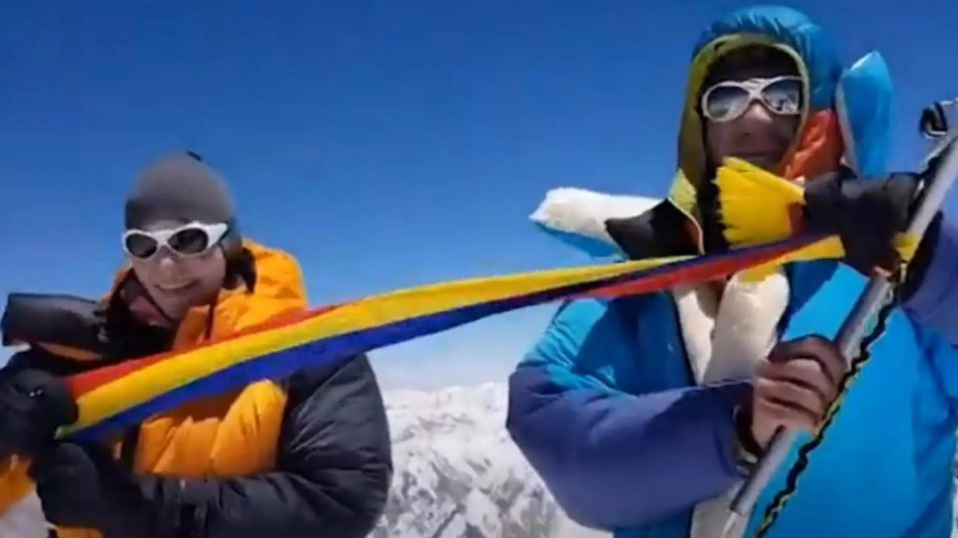 Alpiniști români de record. Foto/captură video