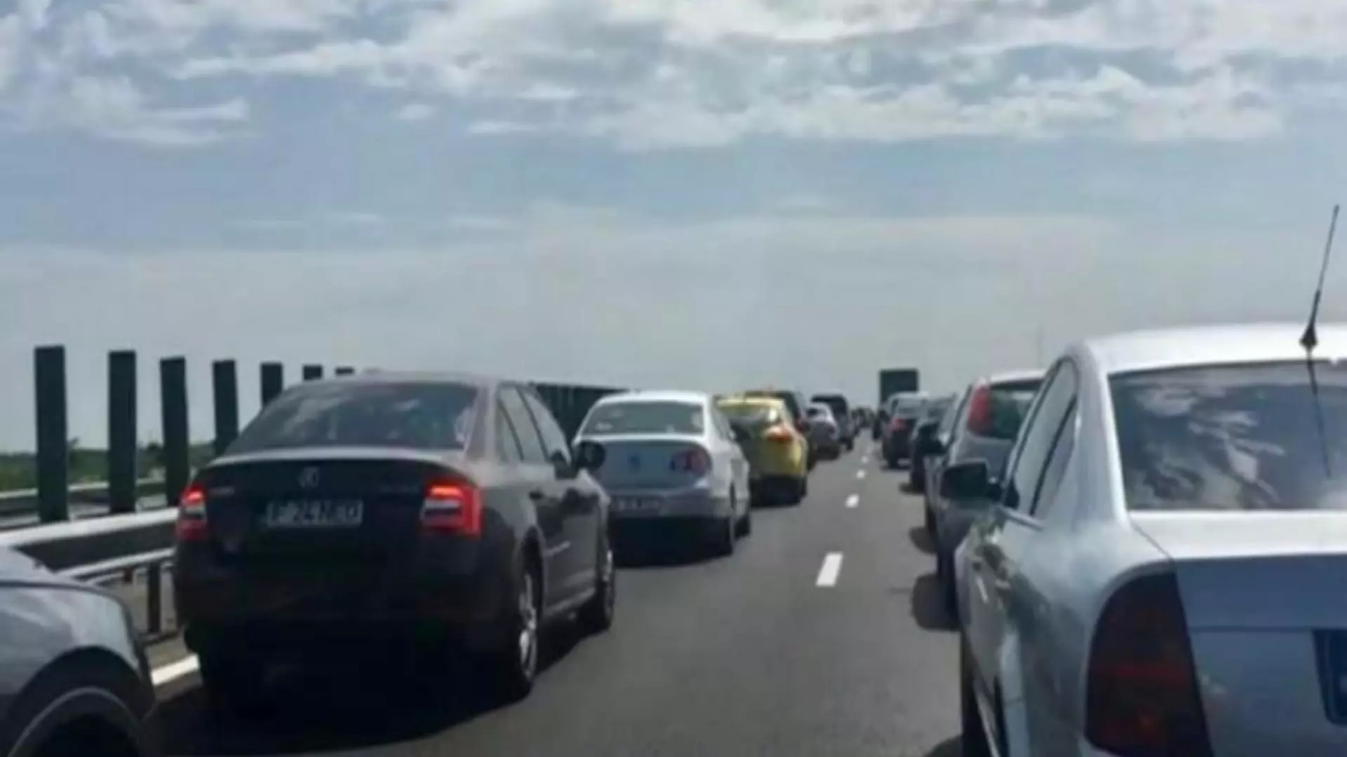 Trafic intens pe A2 - imagine de arhivă