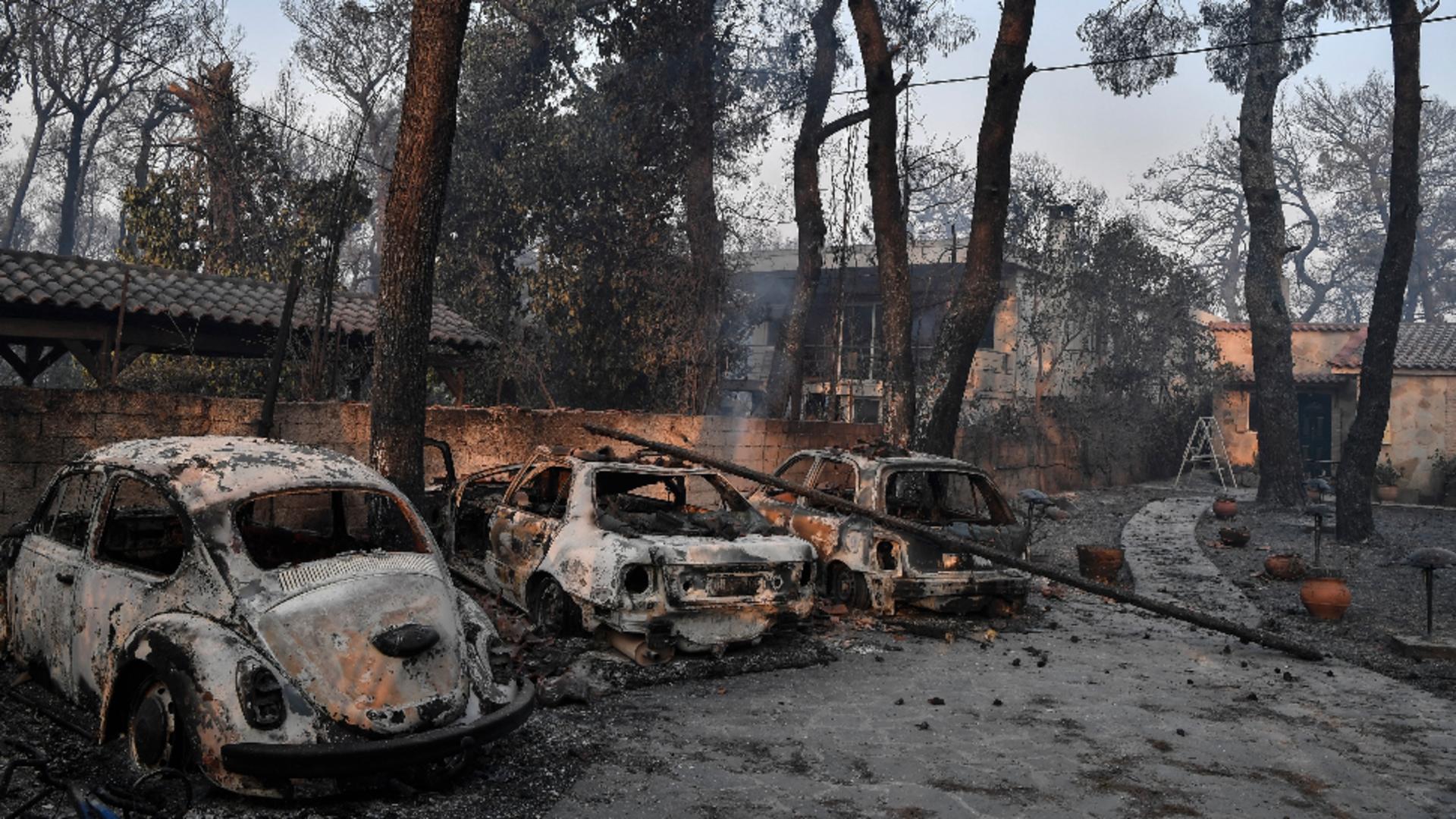 Incendiu devastator în Grecia / Foto: Profi Media