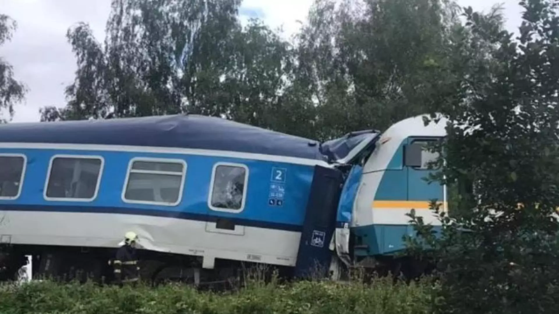Tren deraiat (foto arhiva)