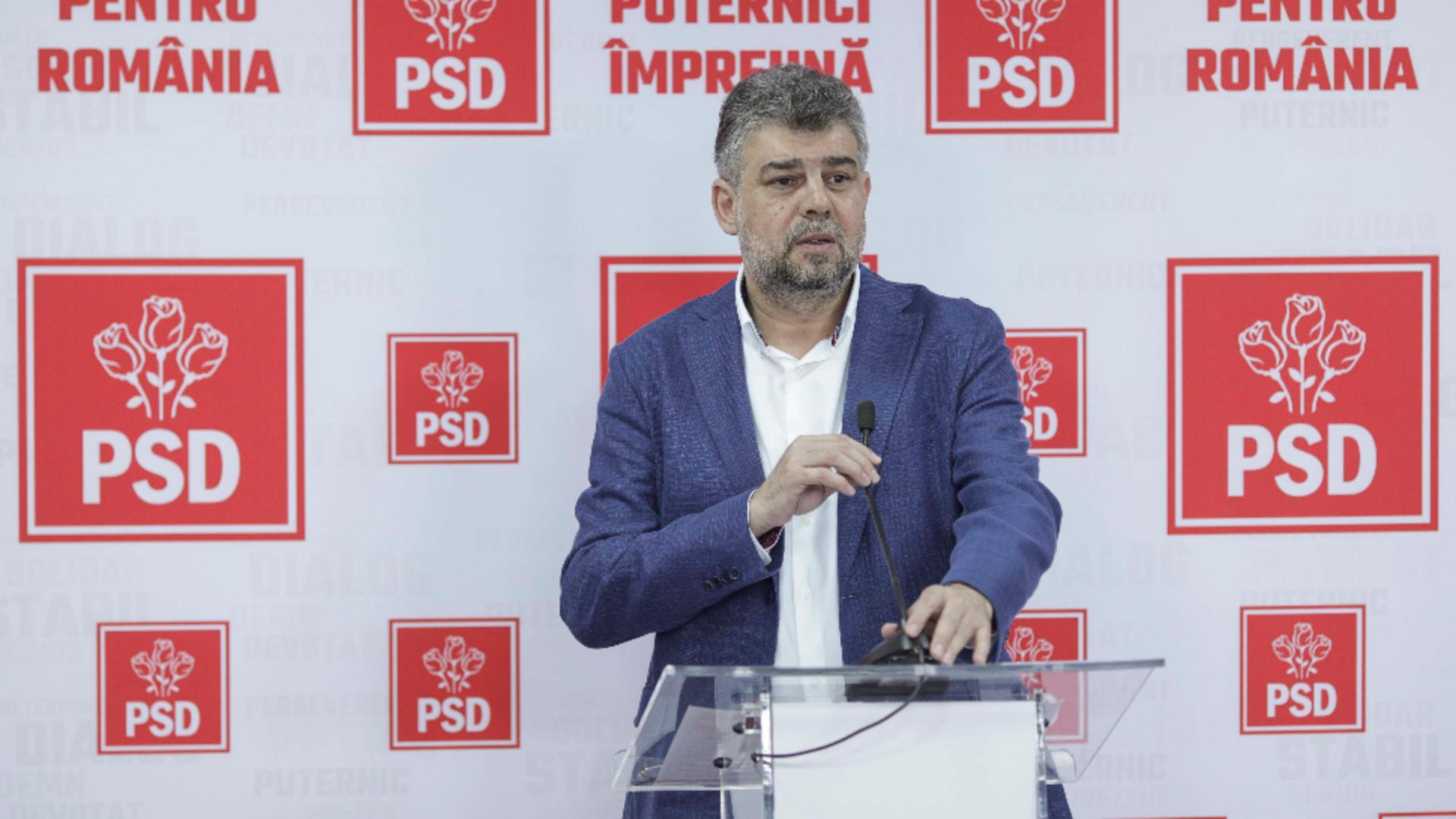 Marcel Ciolacu, președintele PSD Foto: INQUAM/Ilona Andrei