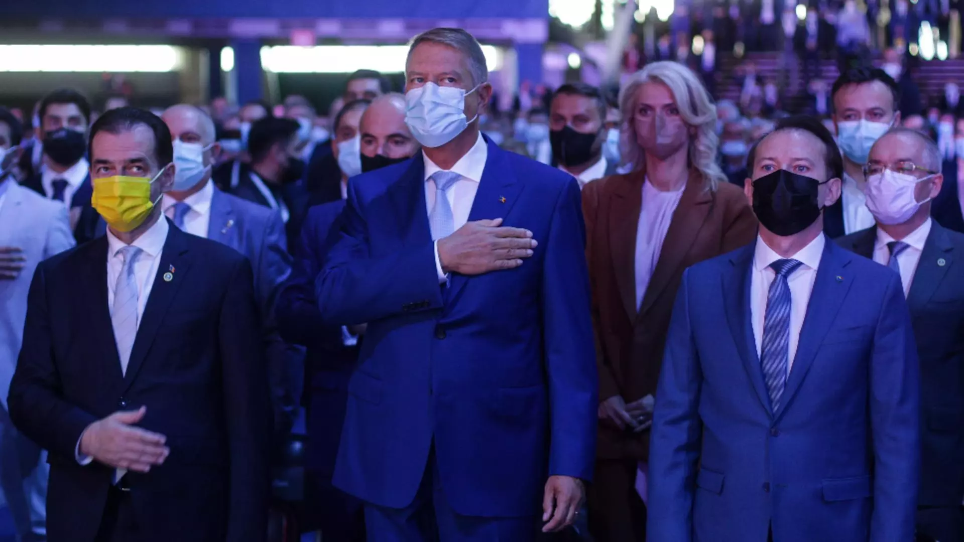 Ludovic Orban, Klaus Iohannis și Florin Cițu (Inquam/Octav Ganea)