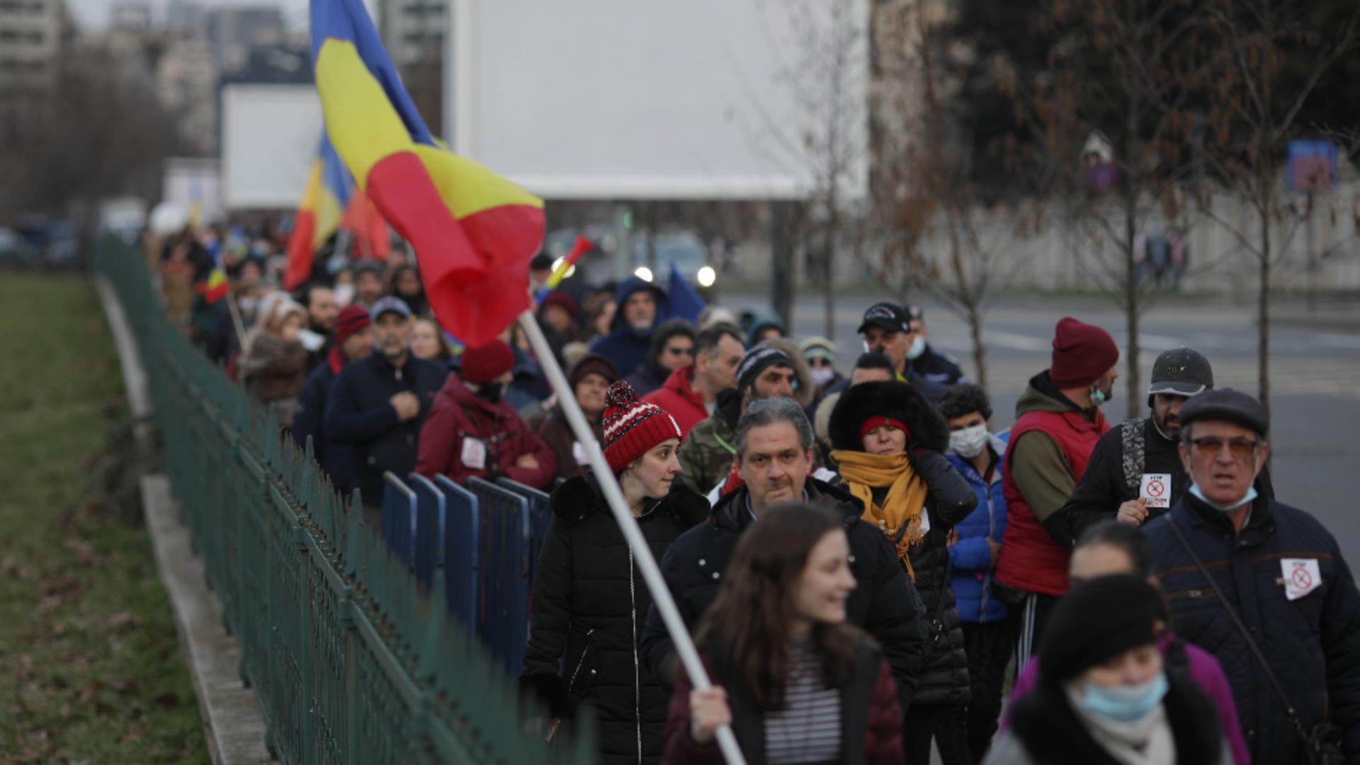 Protest antirestricții Capitală / Foto: Inquam Photos / Octav Ganea