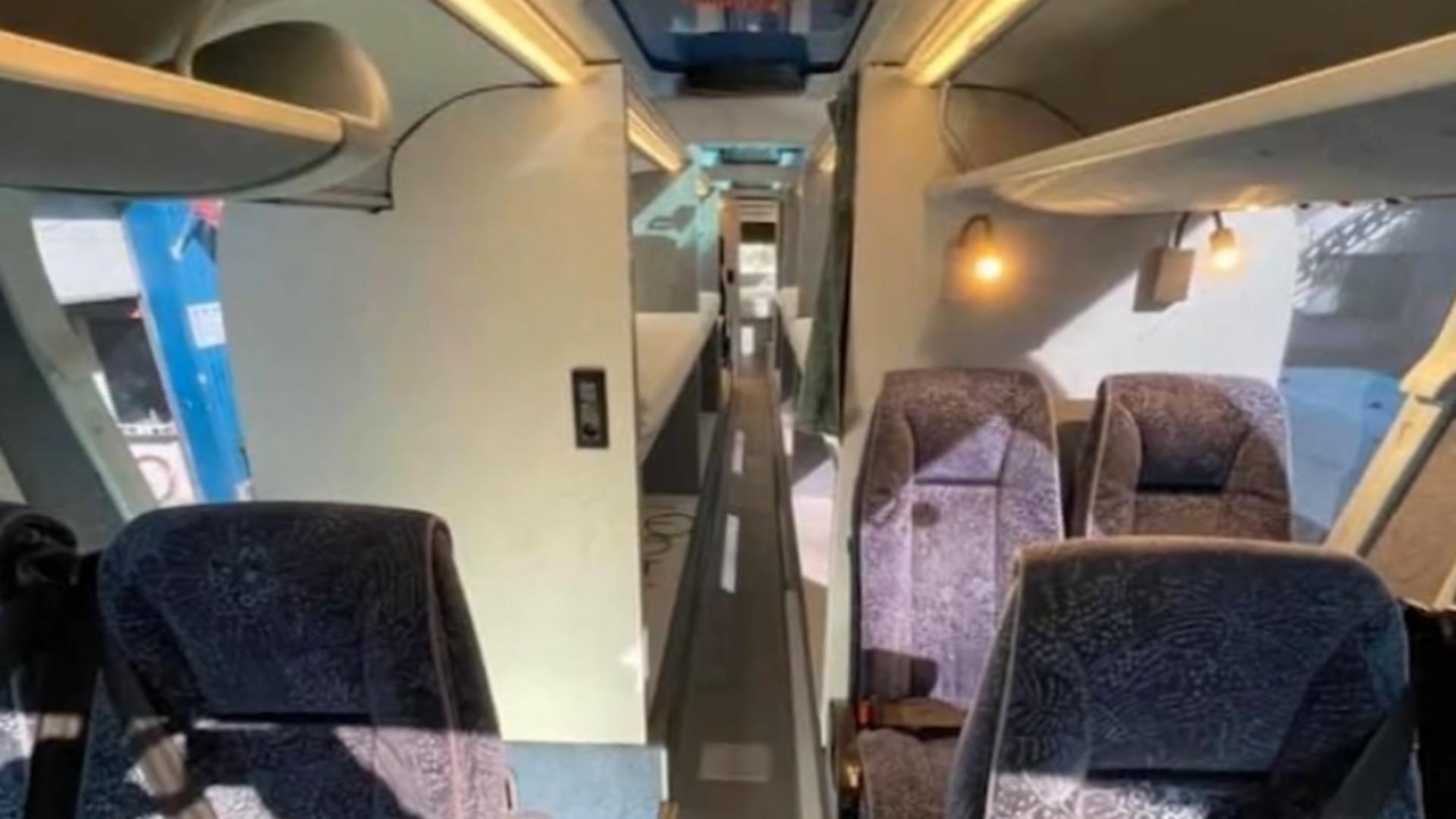 Autocar transformat într-un hotel luxos / Captură video