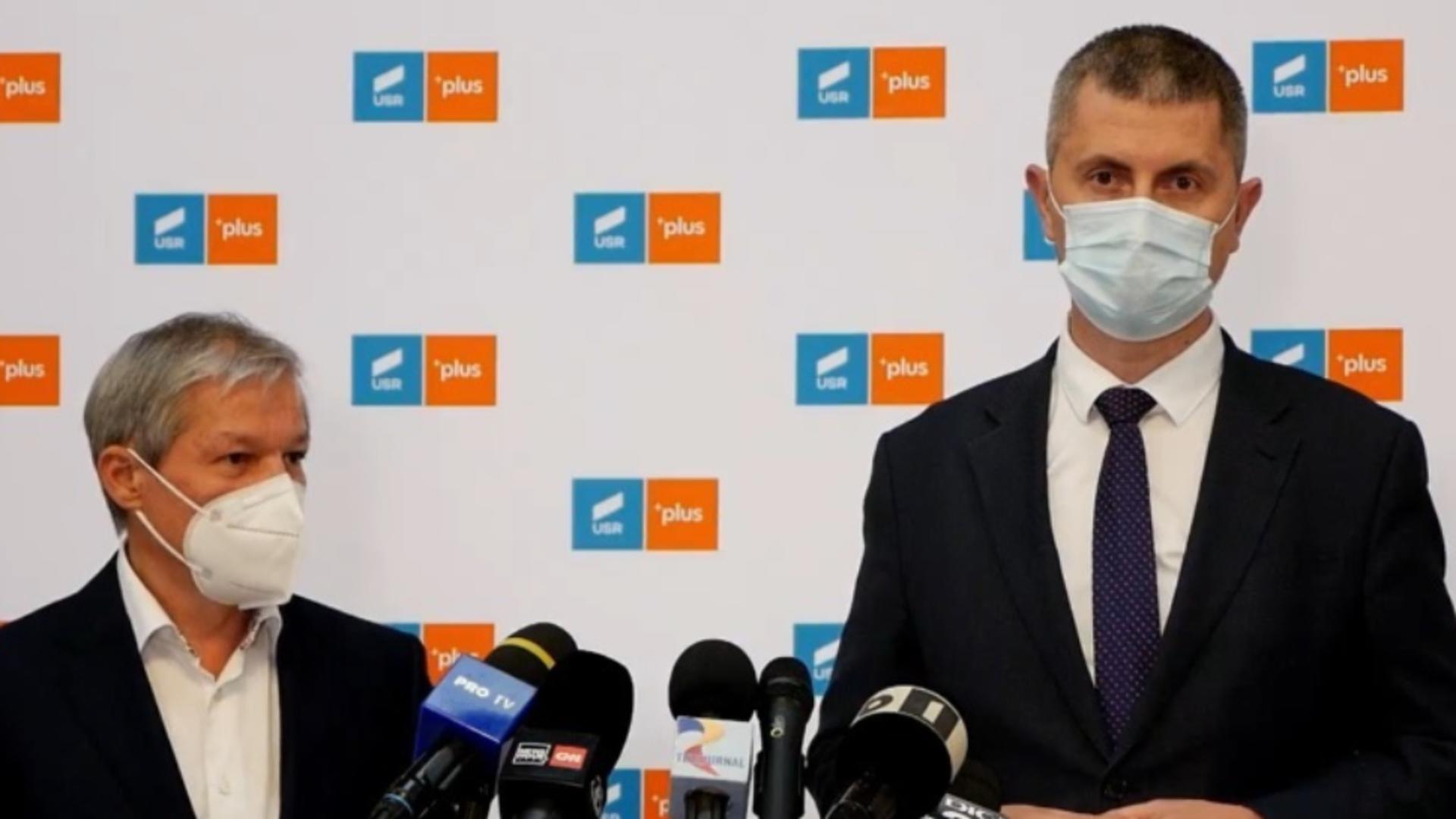 Dacian Cioloș și Dan Barna, copreședinți USR-PLUS