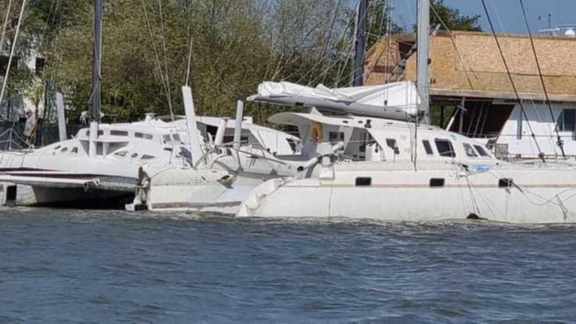 Accident naval, în Delta Dunării