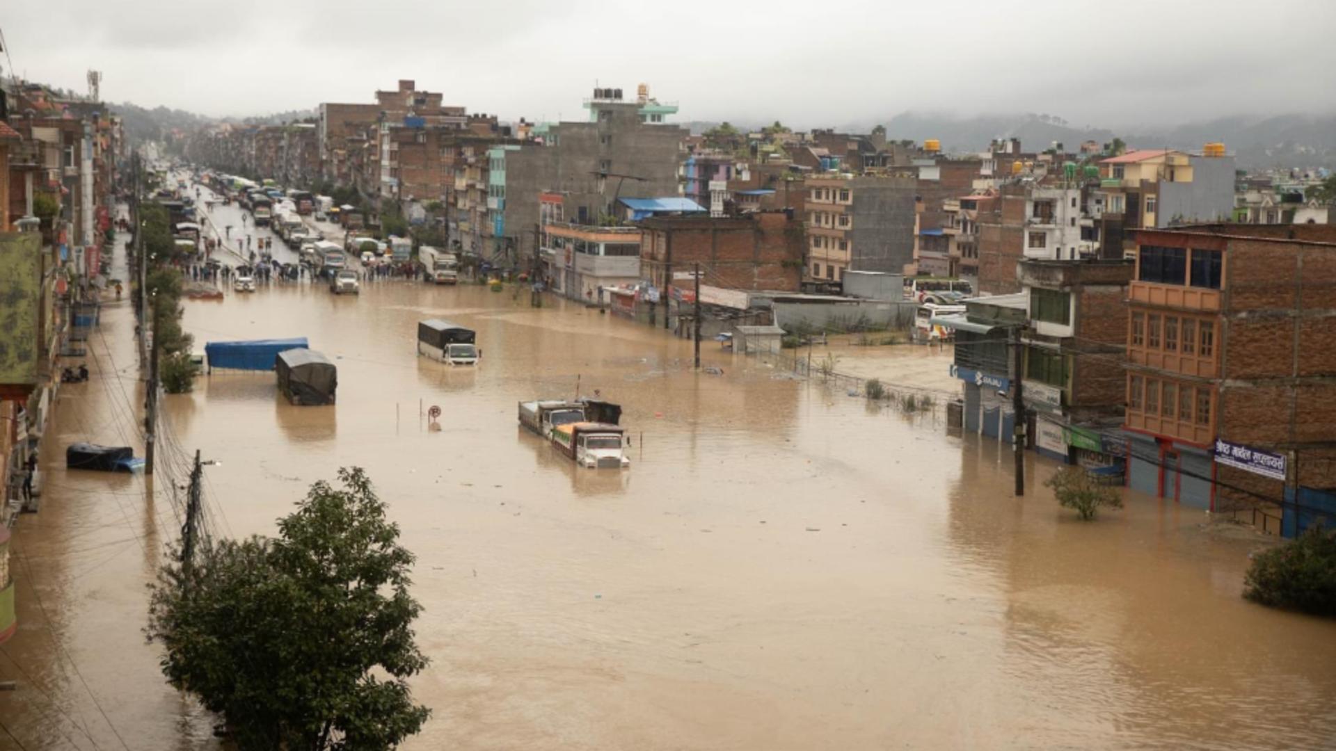 Inundații devastatoare în Nepal Foto:Twitter.com