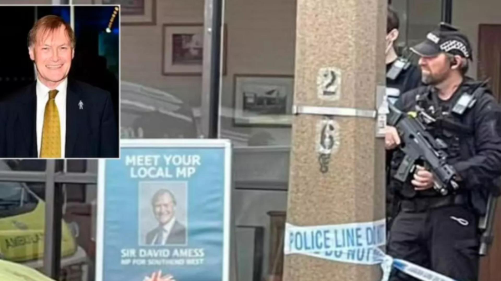 Uciderea deputatului conservator David Amess, Londra / Montaj foto Daily Mail