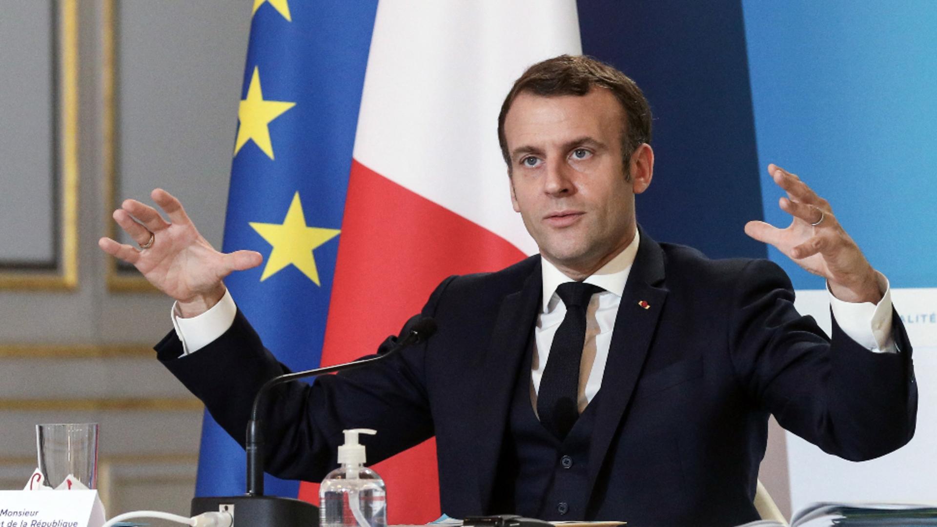 Macron spune că ajutorul Franței pentru Ucraina va ajunge la aproape 2 miliarde de euro. Foto/Profimedia