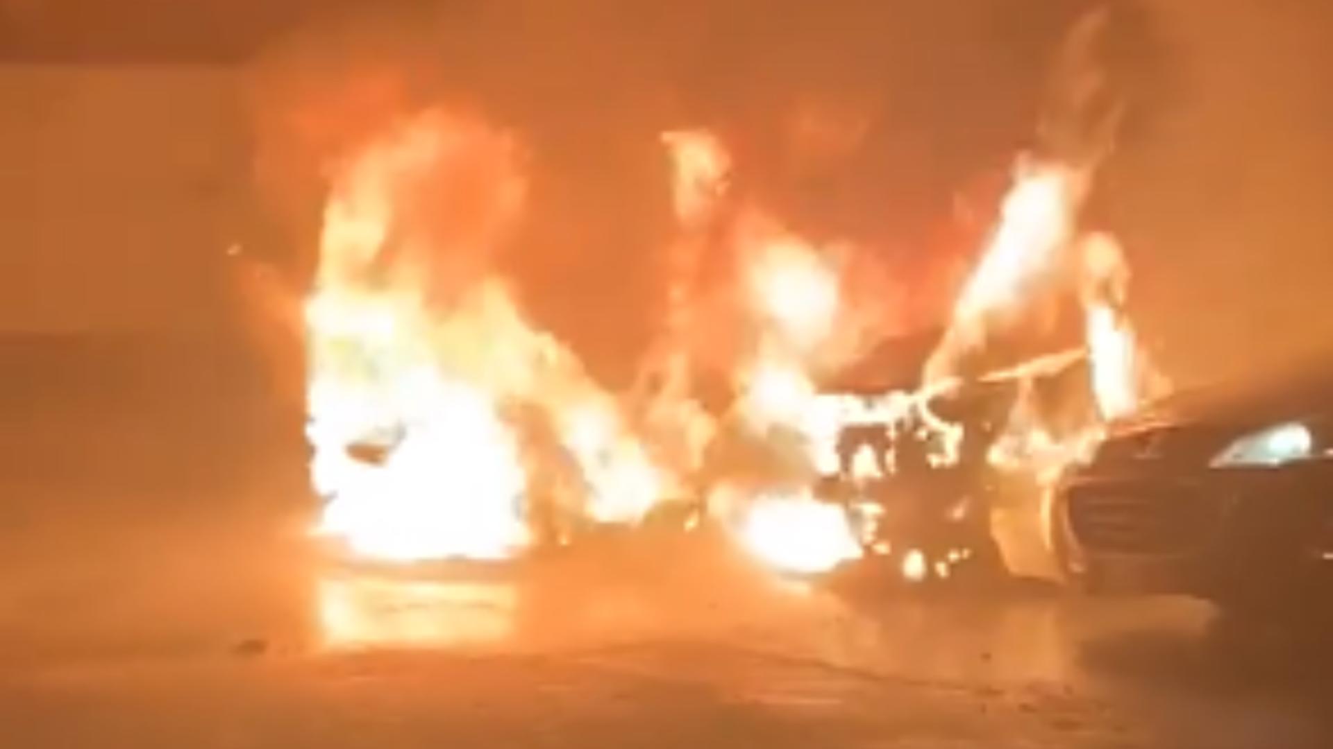 Incendiu in Galați (captură video)