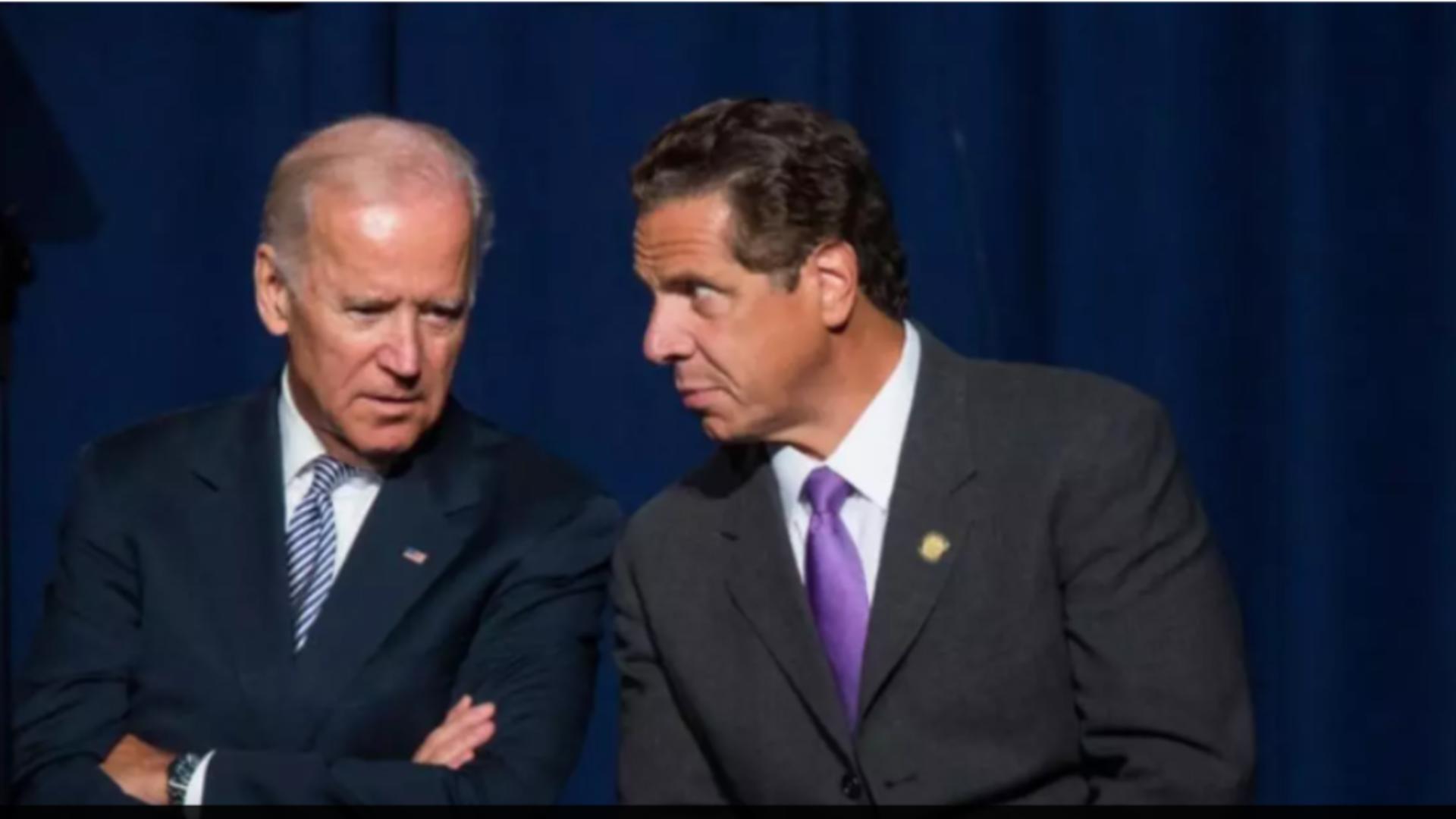 Joe Biden, președinte SUA, și Andrew Cuomo, fost guvernator stat New York / Captură foto