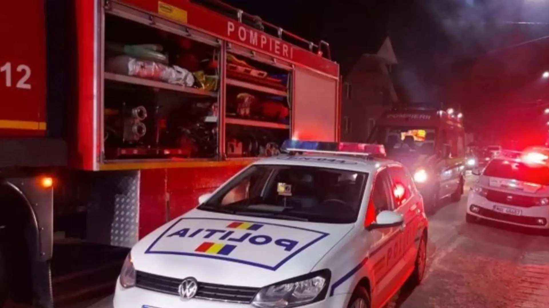 Scenă de la locul accidentului