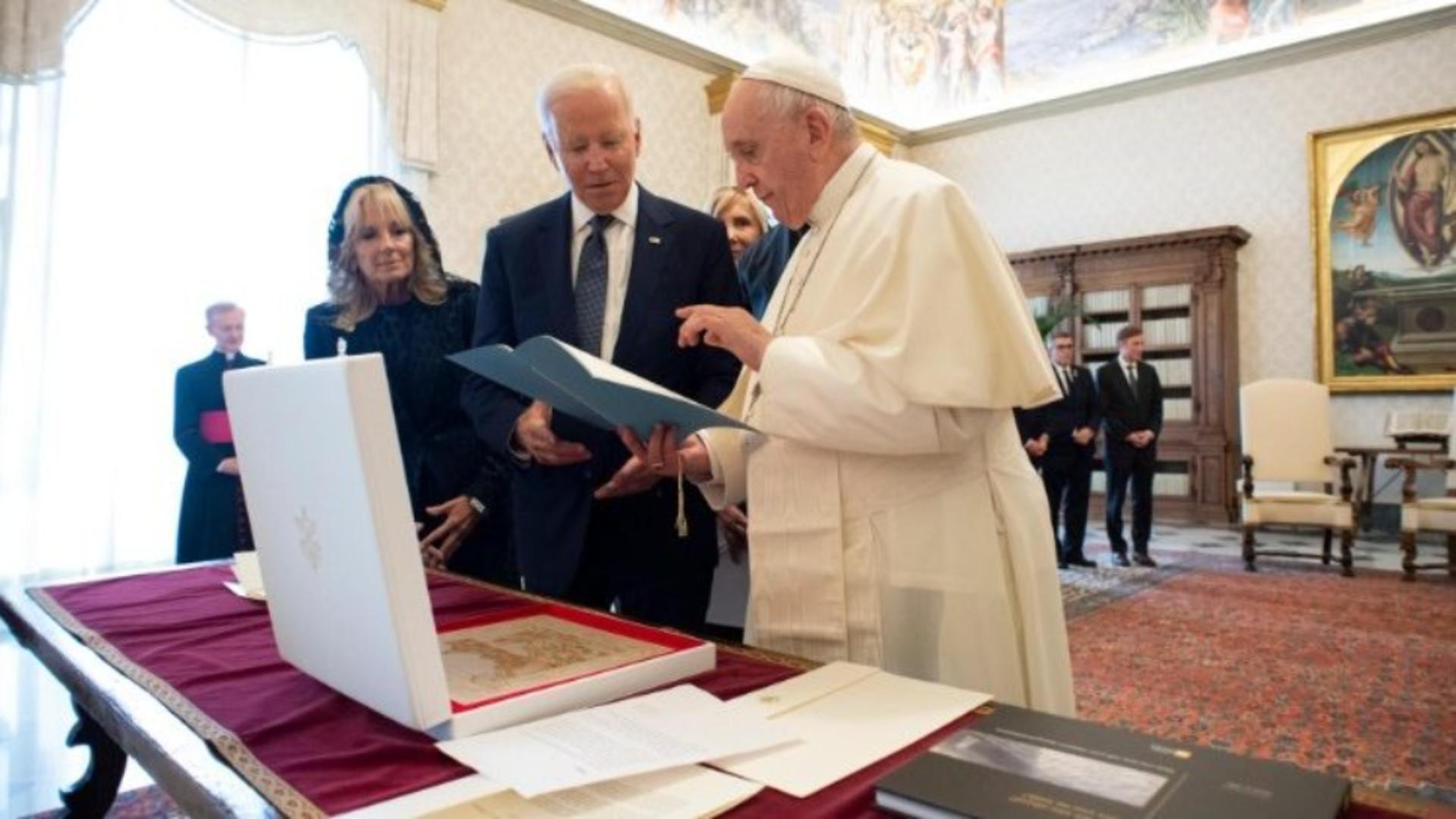 Joe Biden, întâlnire cu Papa Francisc Foto: VaticanNews.va