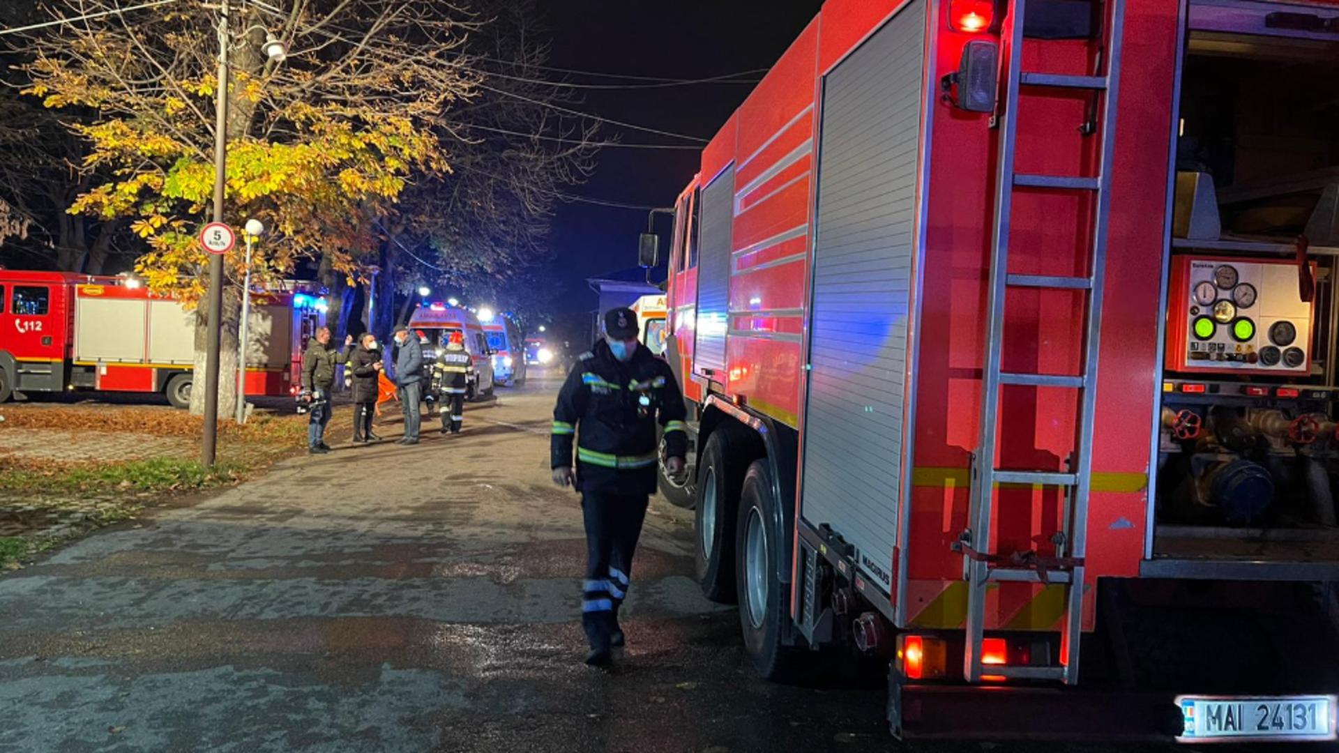 Incendiu la secția COVID a Spitalului de Urgențe Ploiești