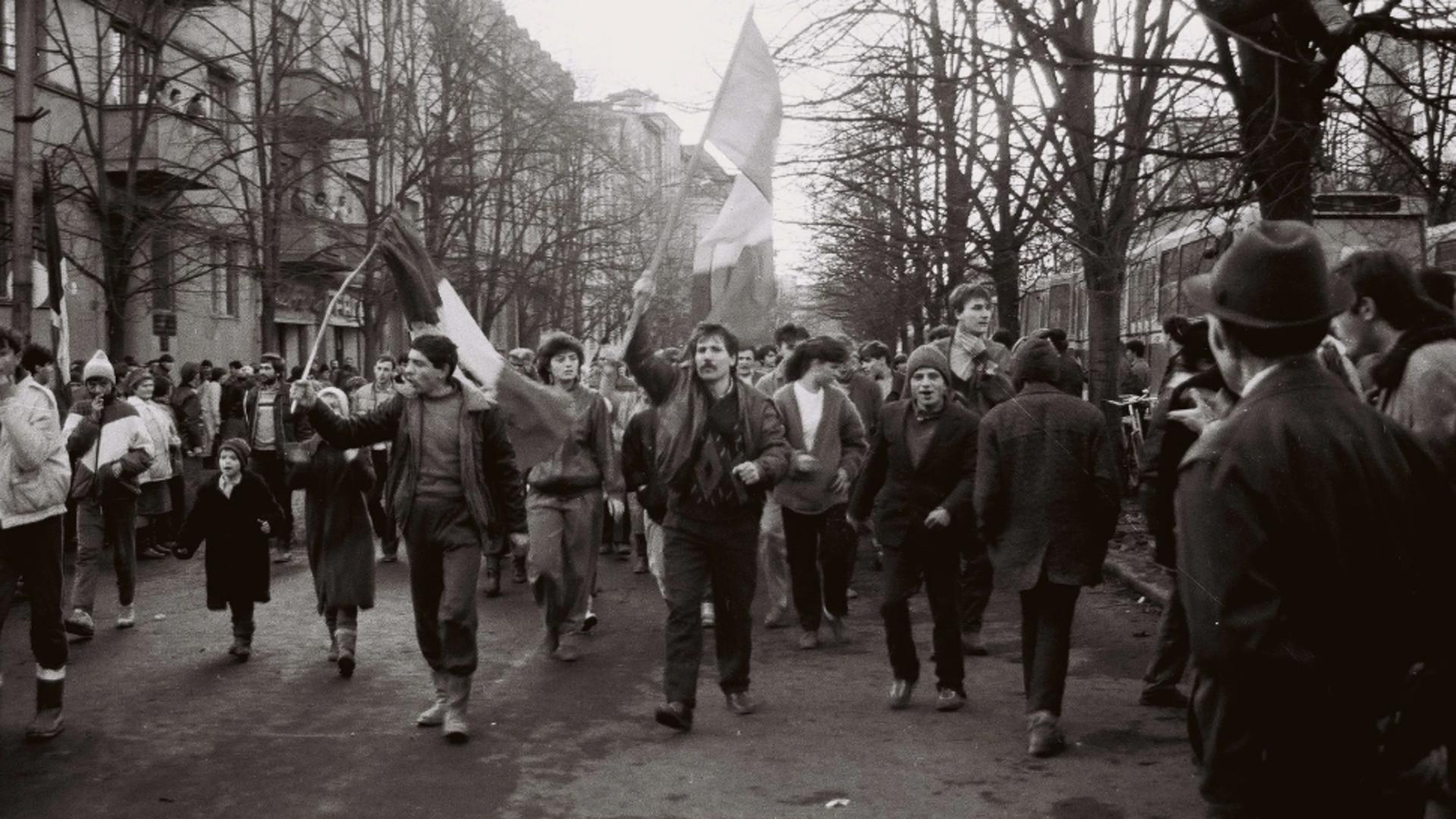 Proteste la Timișoara 16 dec 1989 (foto: C-tin Duma)