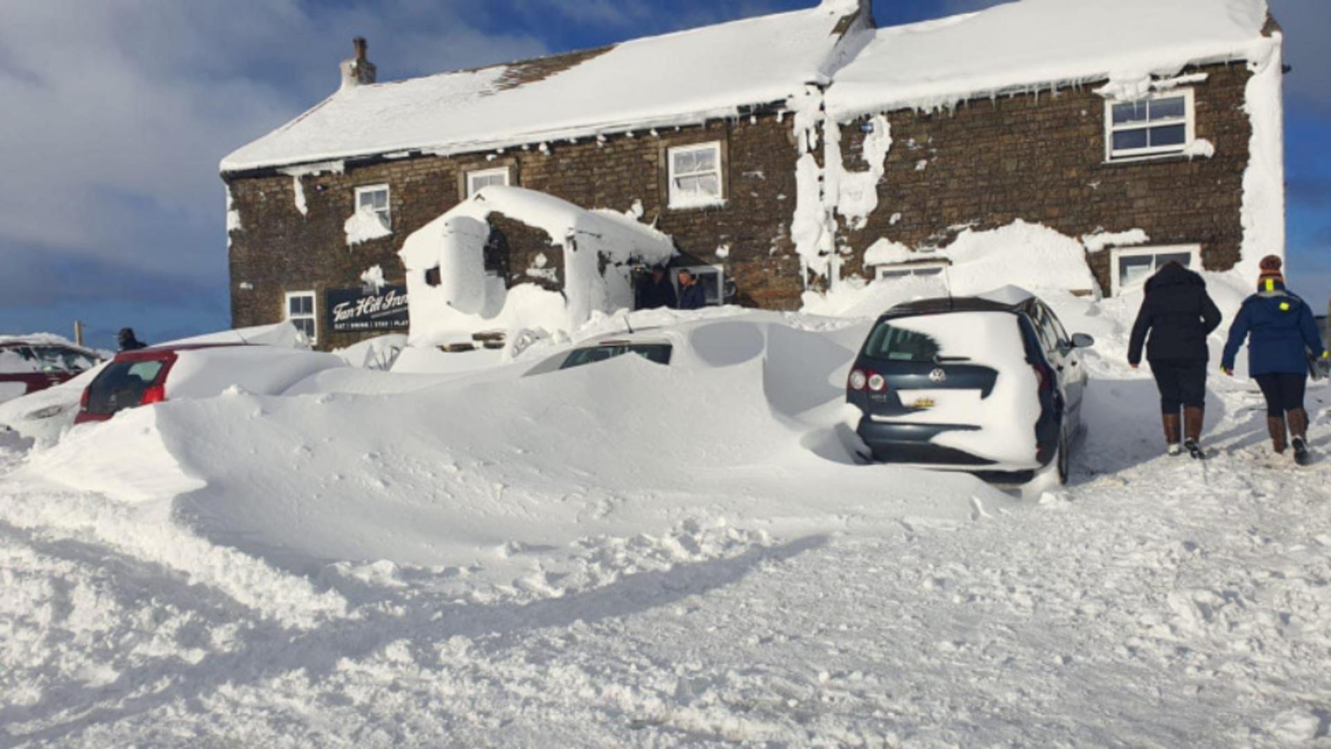 Furtuna de zăpadă a făcut ravagii în Anglia / Sursa foto: Facebook
