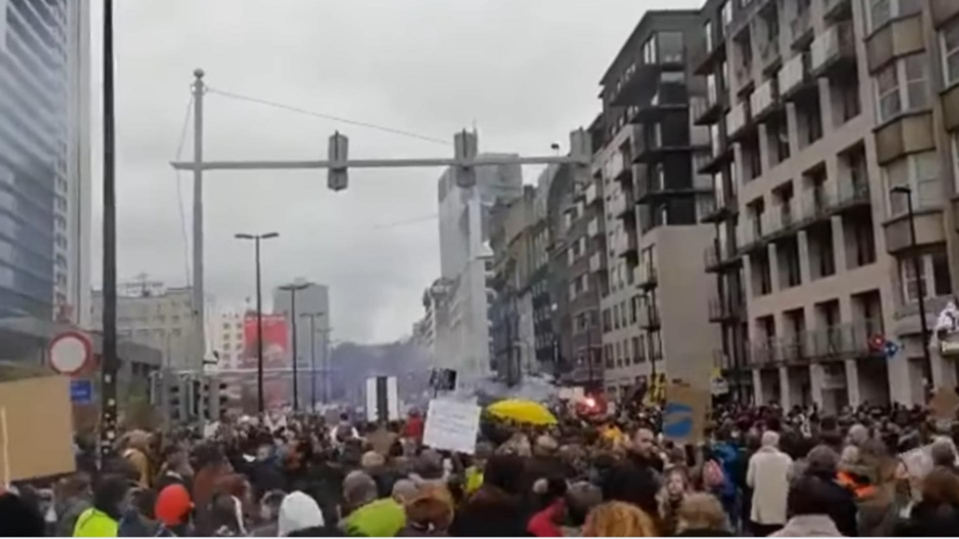 Proteste la Bruxelles