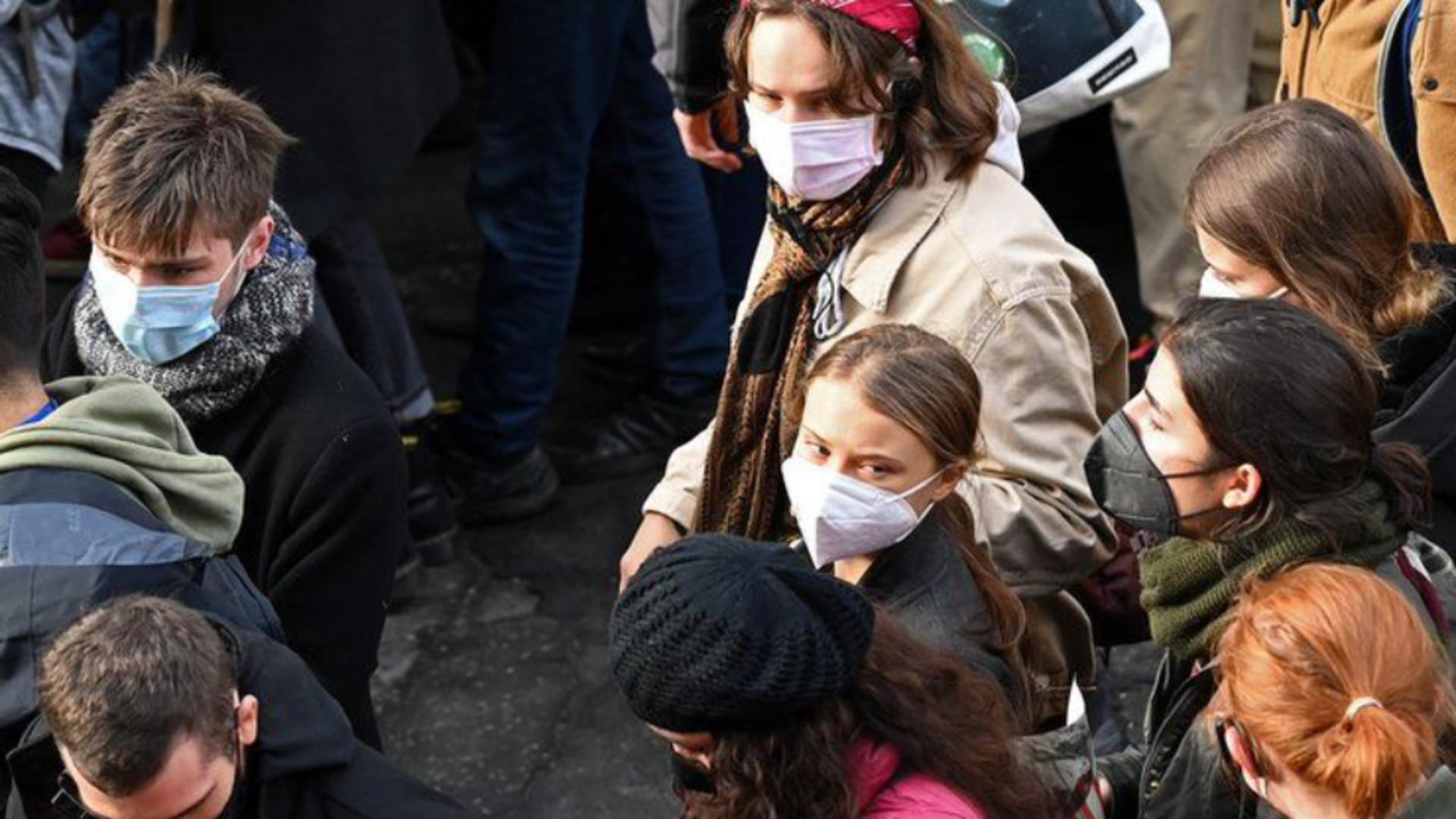 Greta Thunberg a fost printre protestatari Sursa FOTO: Getty IMAGES