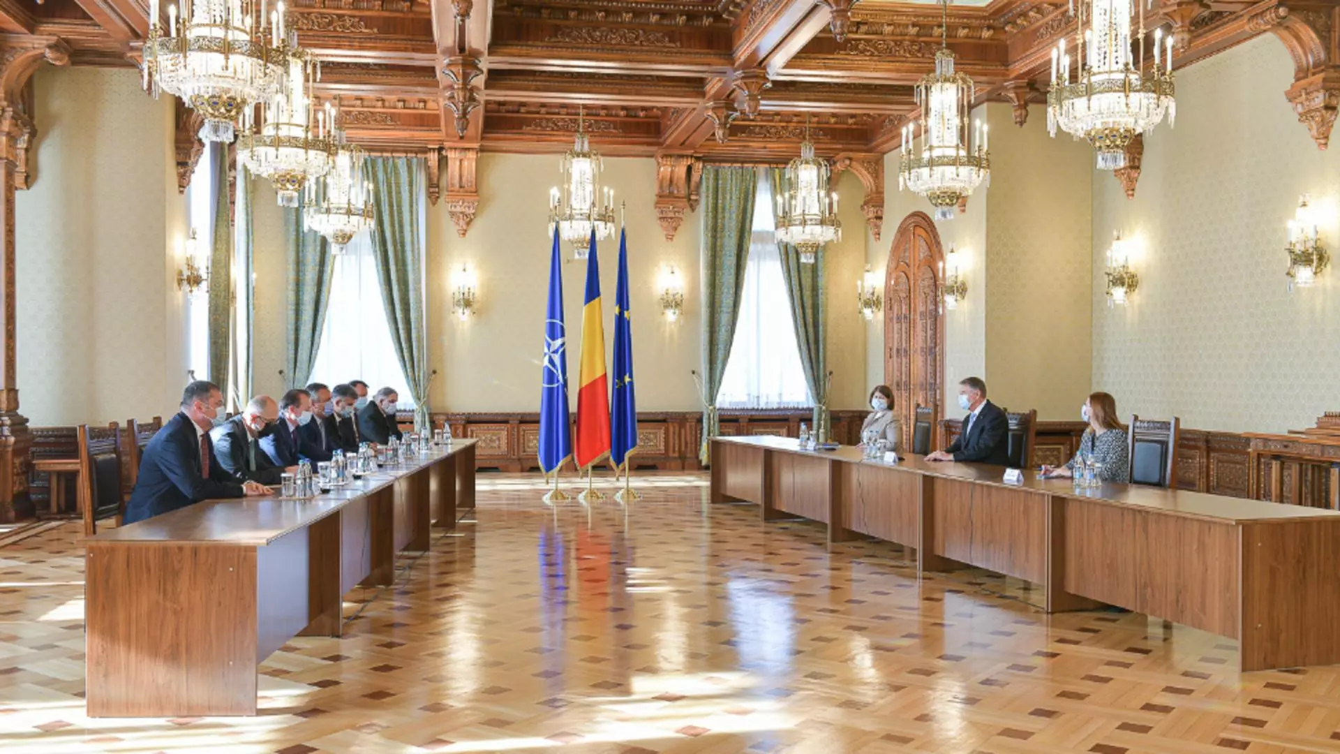 Iohannis, față în față cu PSD. Foto/Administrația prezidențială