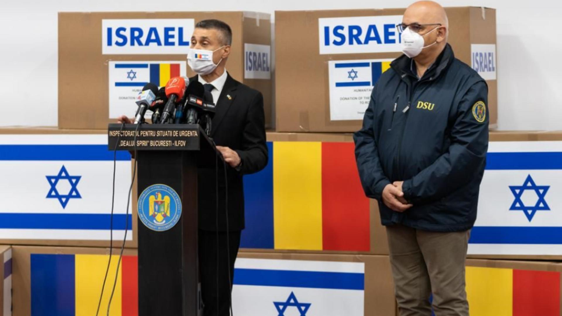 România a primit 40 de concentratoare de oxigen de la Israel. Foto/Ambasada Israel