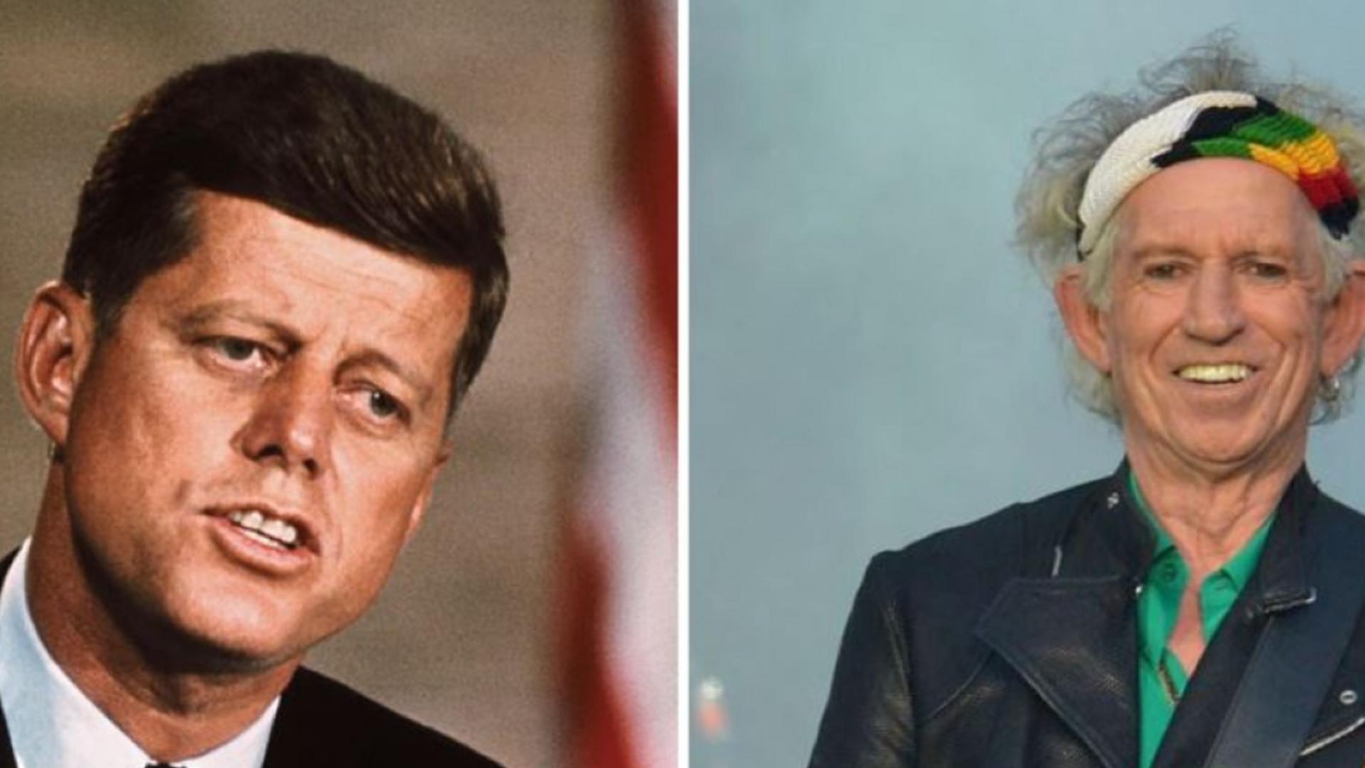John F. Kennedy & Keith Richards (Newsweek)
