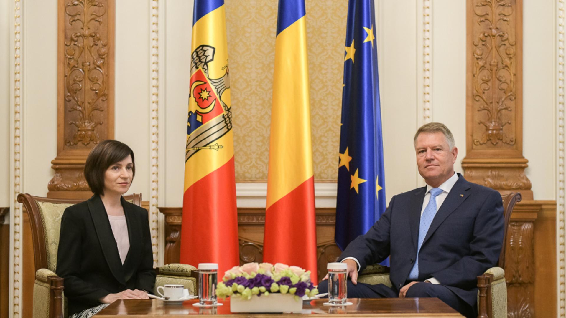 Maia Sandu și Klaus Iohannis / FOTO: Administrația Prezidențială